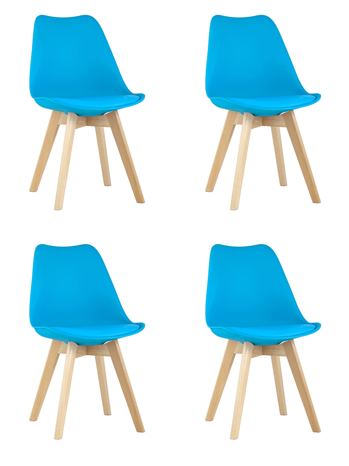 Комплект стульев (4шт) Stool Group FRANKFURT УТ000037634, цвет бежевый