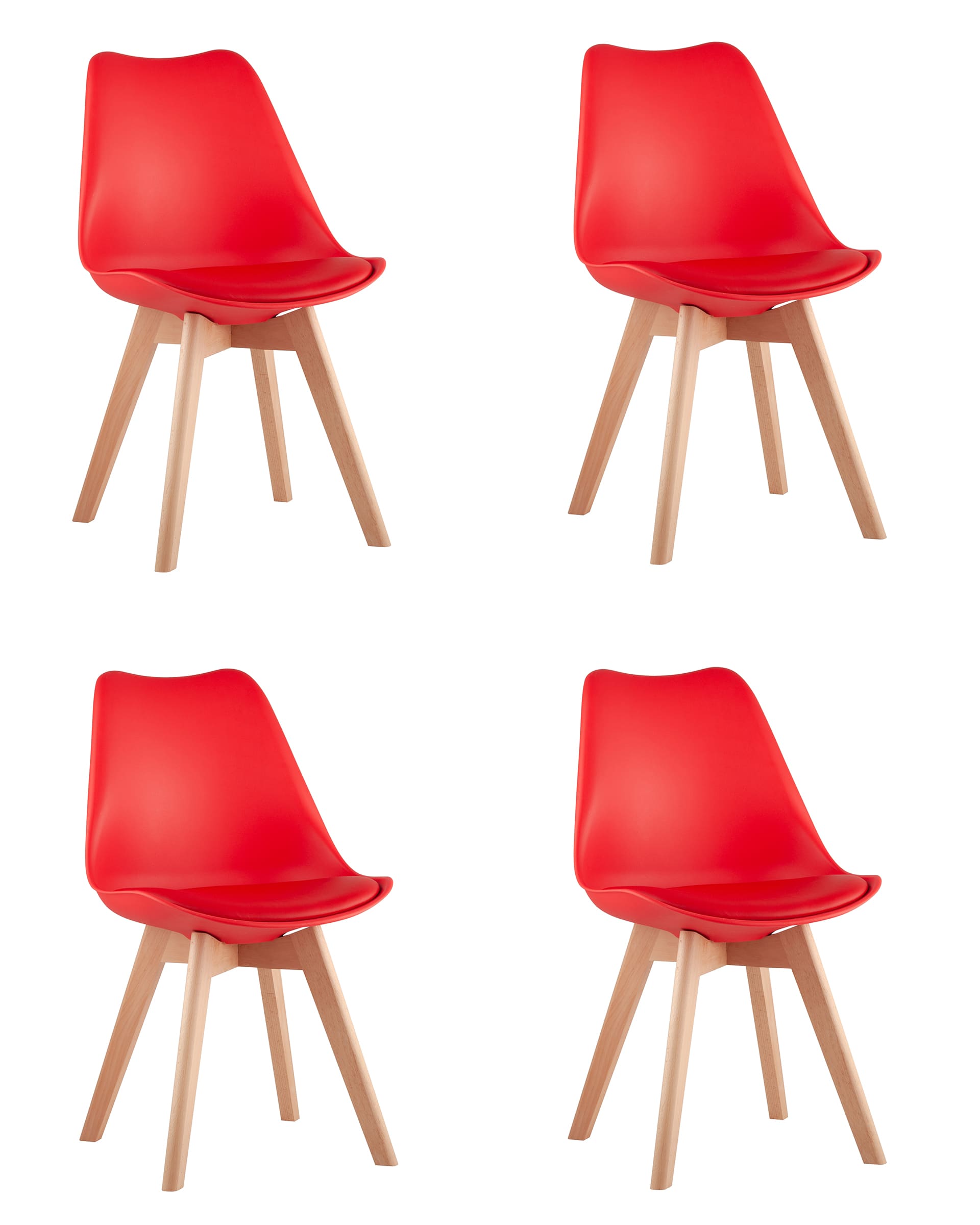 Комплект стульев (4шт) Stool Group FRANKFURT УТ000037636, цвет бежевый