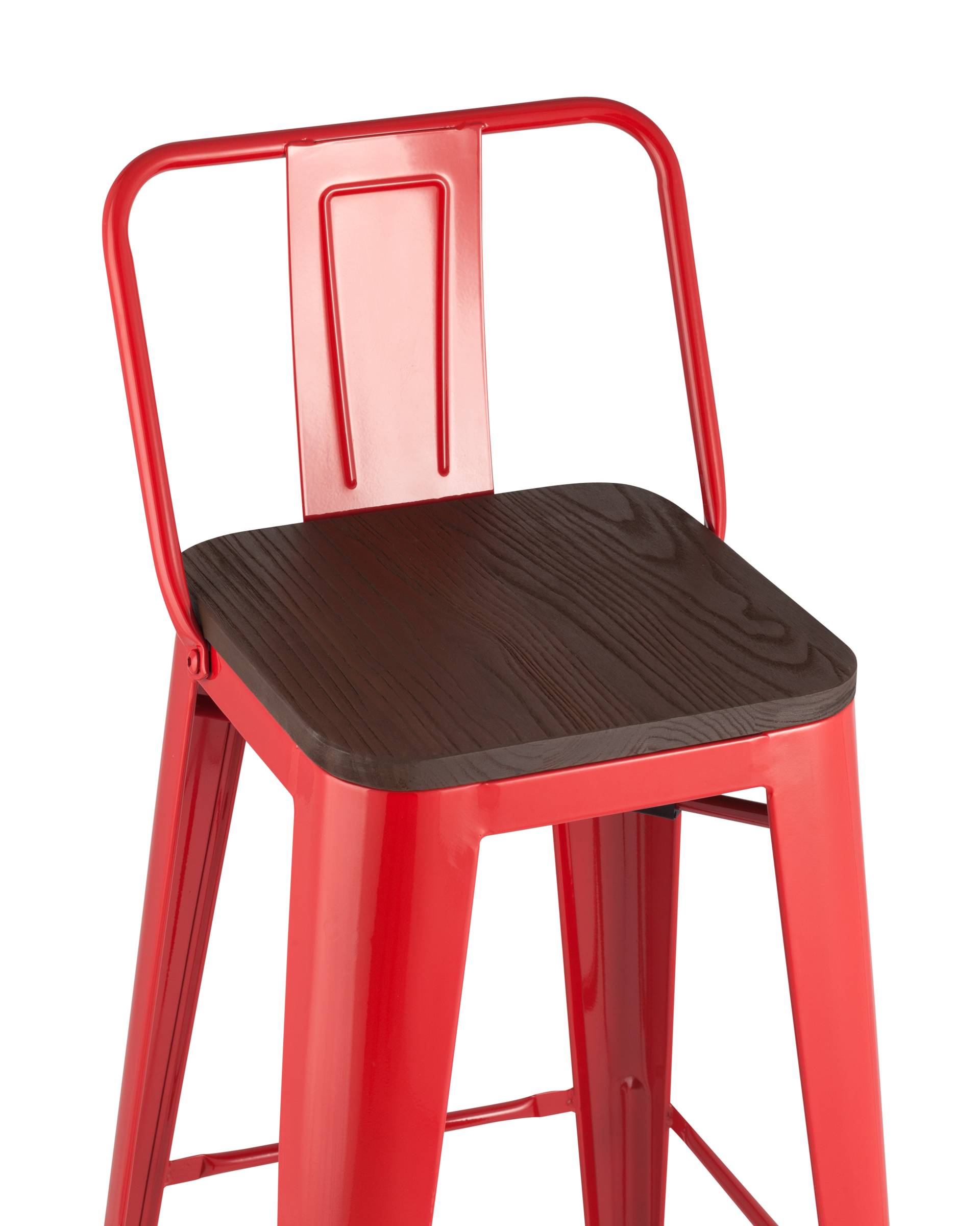 Барный стул Stool Group TOLIX УТ000001197, цвет красный;коричневый - фото 5