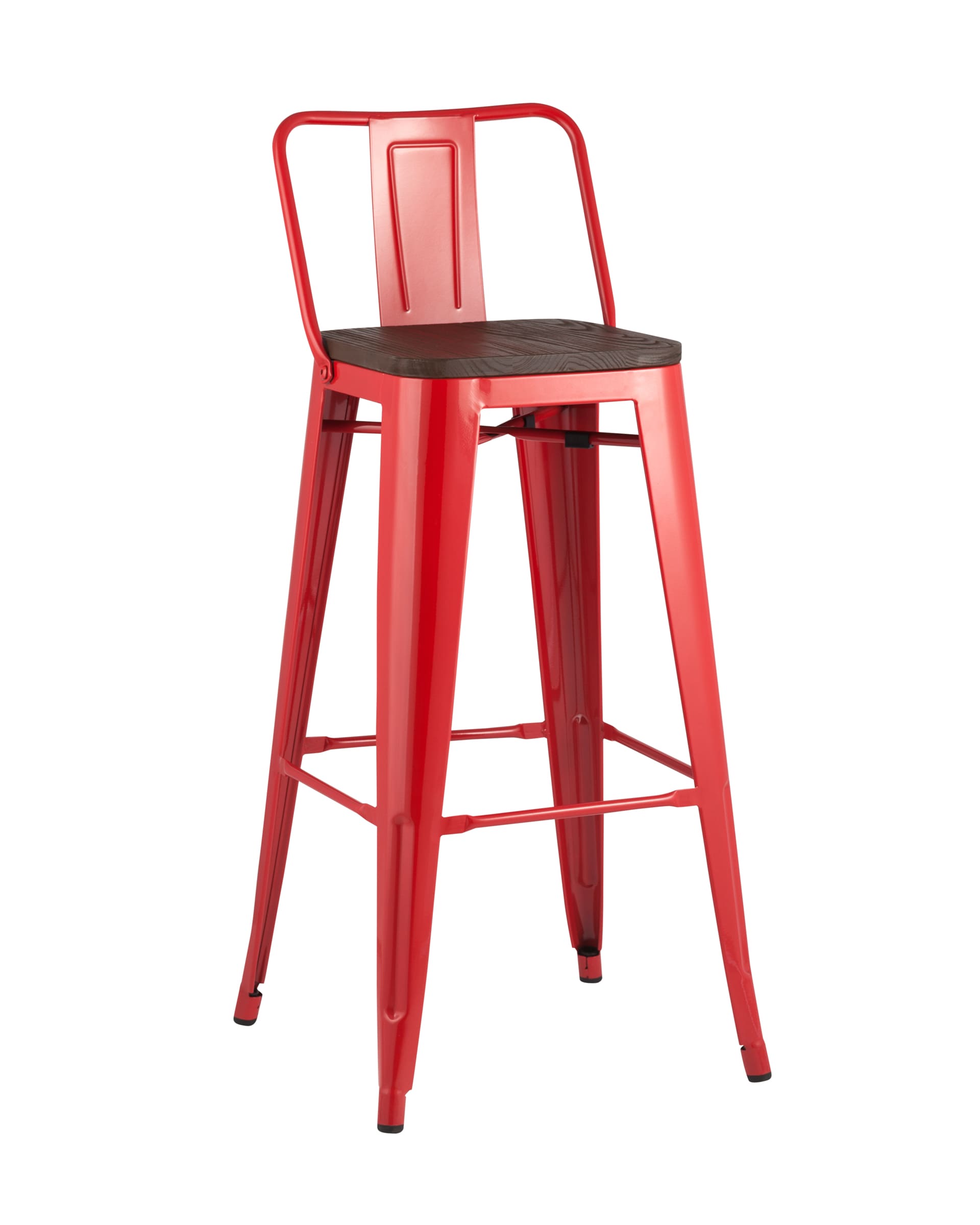 Барный стул Stool Group TOLIX УТ000001197, цвет красный;коричневый - фото 1