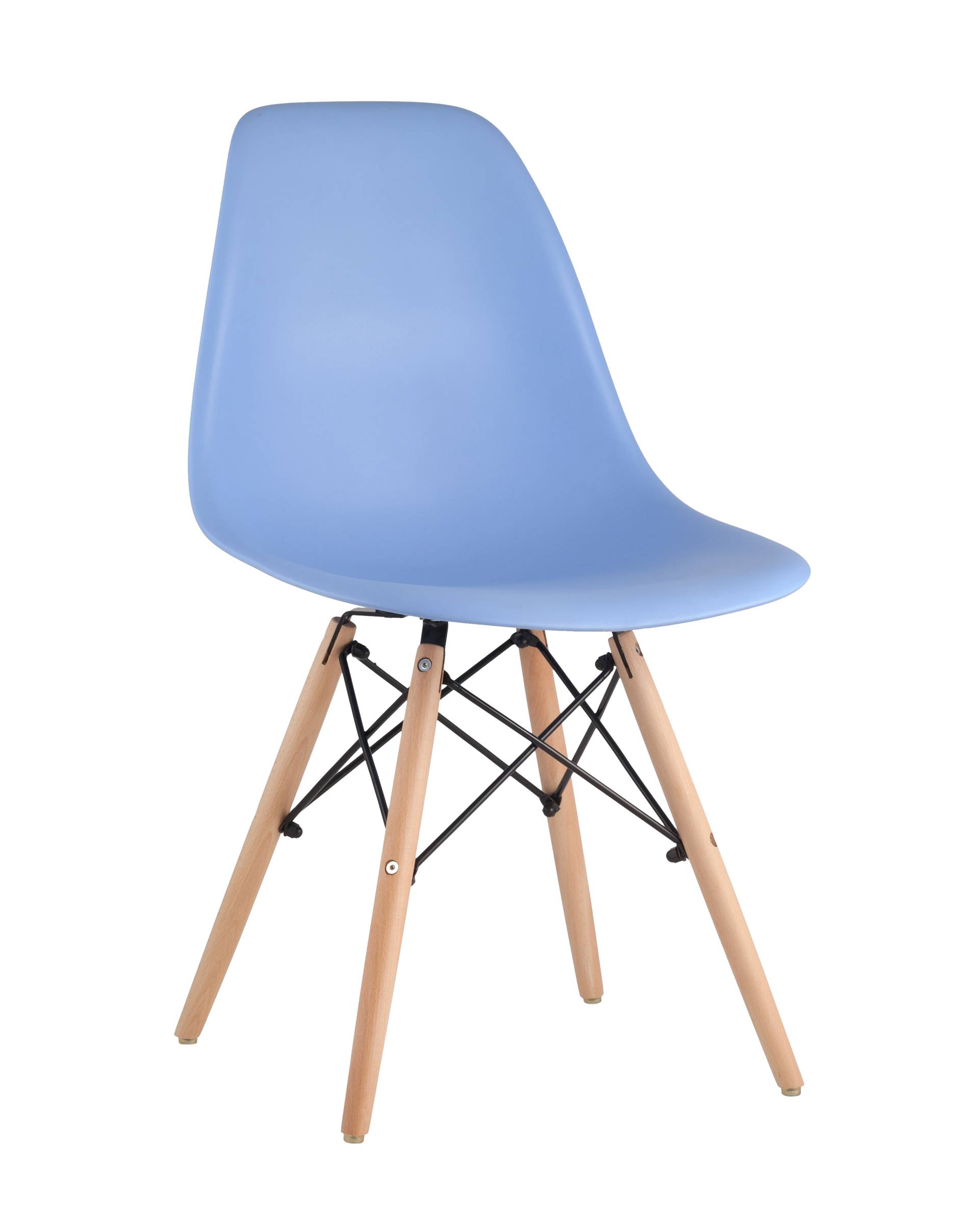 Комплект стульев (4шт) Stool Group DSW УТ000005351, цвет голубой;коричневый