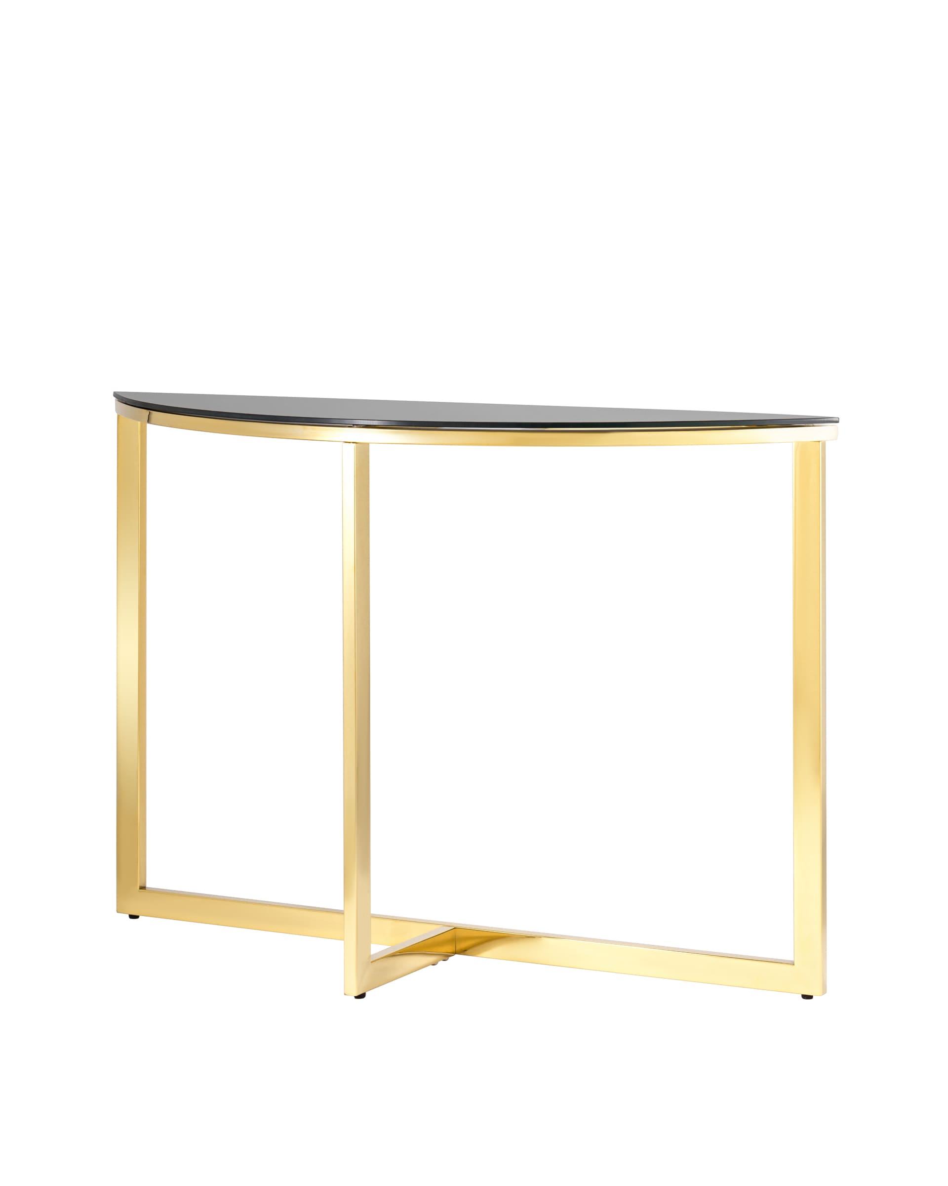 Консольный стол Stool Group АЛЬБА УТ000004643, цвет золотистый;чёрный