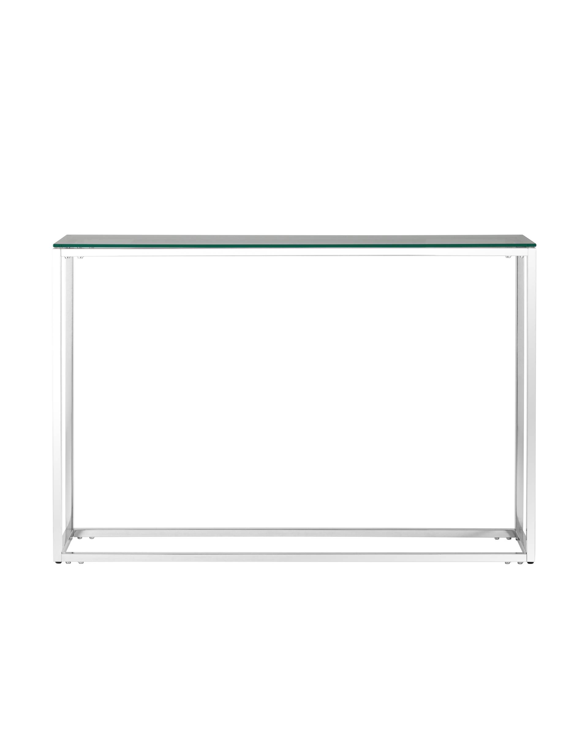 Консольный стол Stool Group ТАУН УТ000004654, цвет серебристый;прозрачный - фото 2