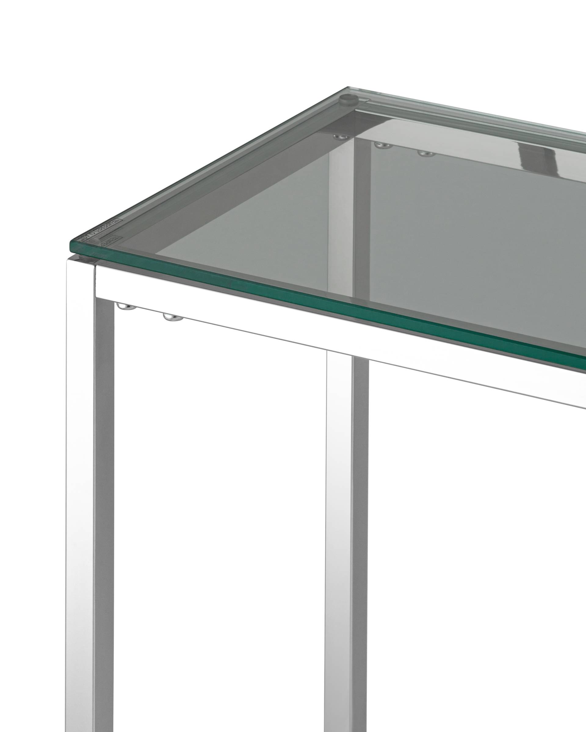 Консольный стол Stool Group ТАУН УТ000004654, цвет серебристый;прозрачный - фото 3