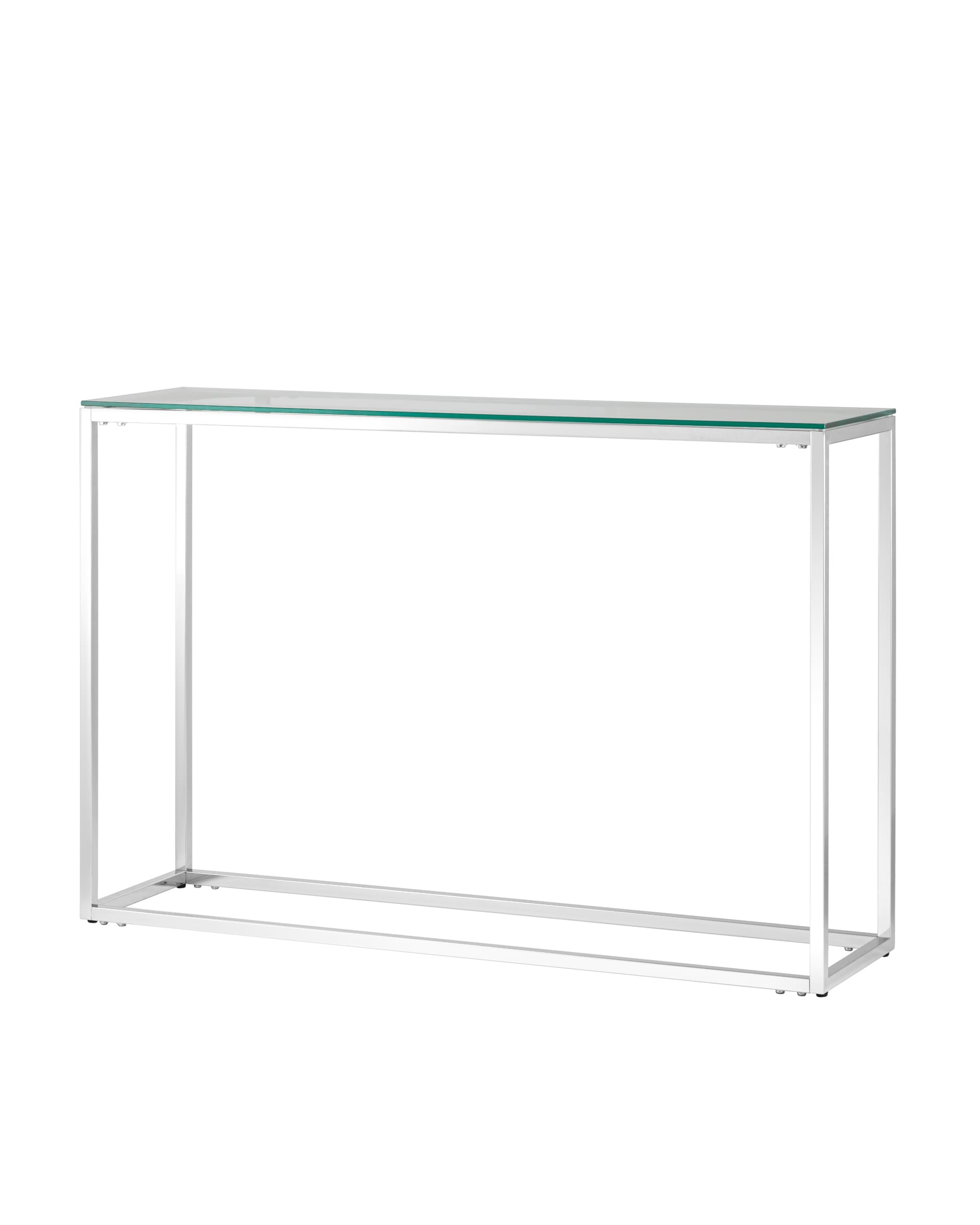 Консольный стол Stool Group ТАУН УТ000004654, цвет серебристый;прозрачный - фото 1