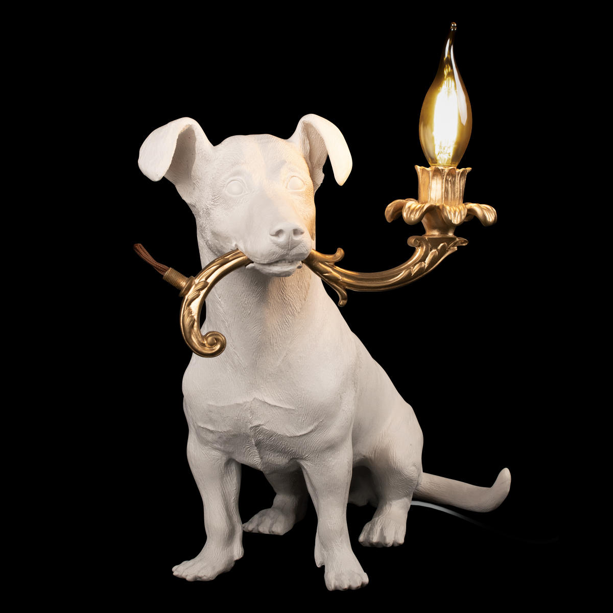 Декоративная настольная лампа Loft It DOG 10312 White, цвет белый - фото 2