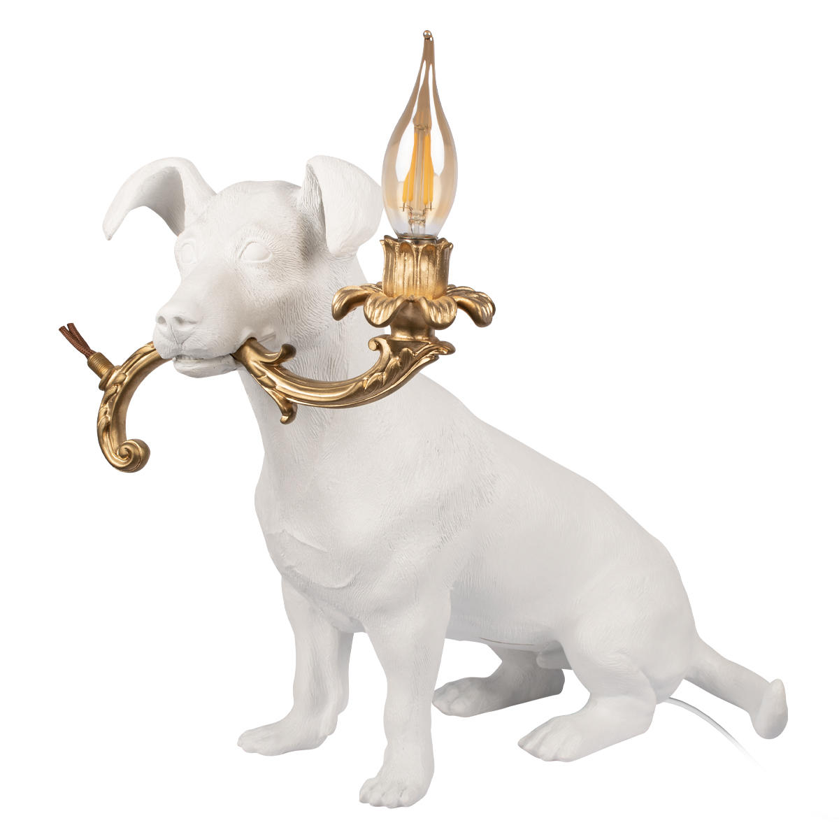 Декоративная настольная лампа Loft It DOG 10312 White, цвет белый - фото 3