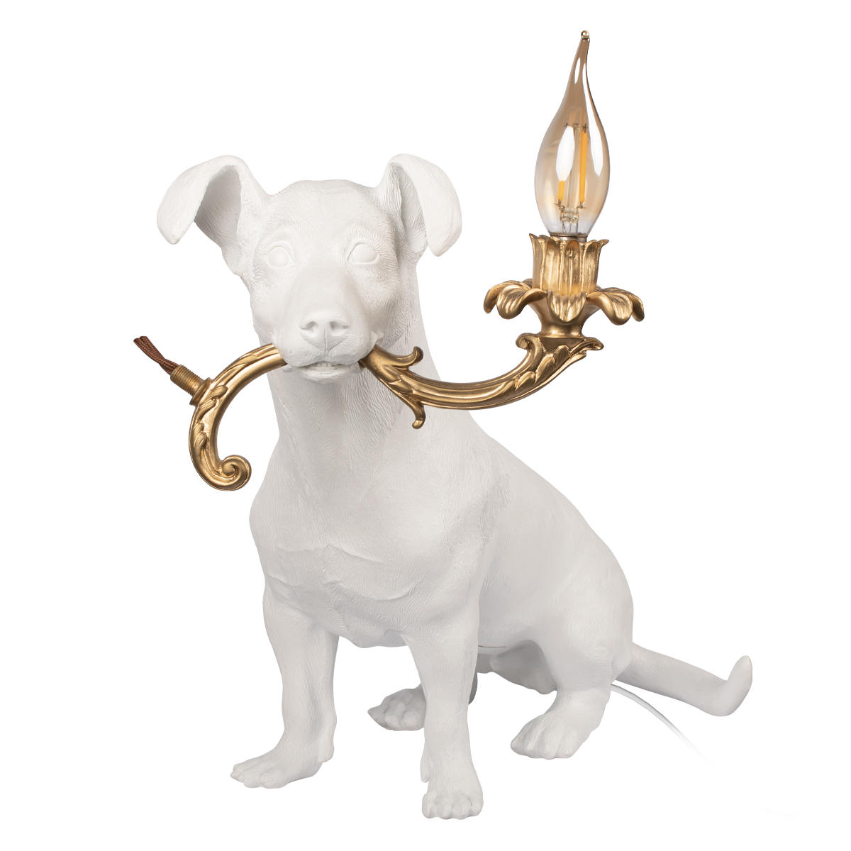 Декоративная настольная лампа Loft It DOG 10312 White, цвет белый - фото 1