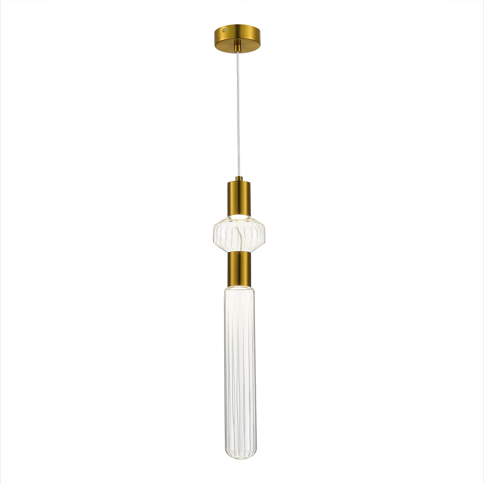Подвесной светильник St Luce TACCHE SL6117.203.02, цвет золотистый;прозрачный - фото 1