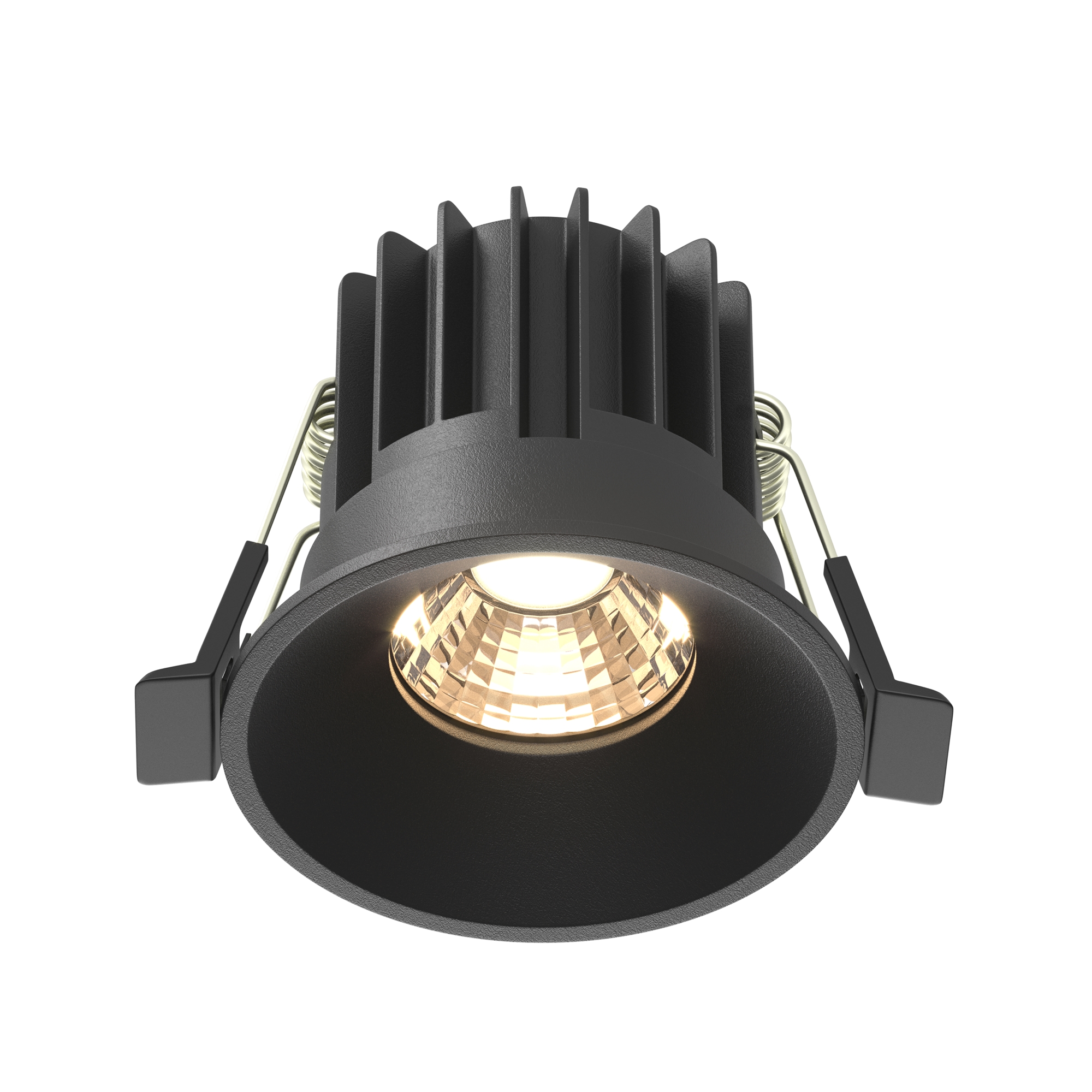 Встраиваемый светильник Maytoni ROUND DL058-7W3K-B, цвет чёрный - фото 1
