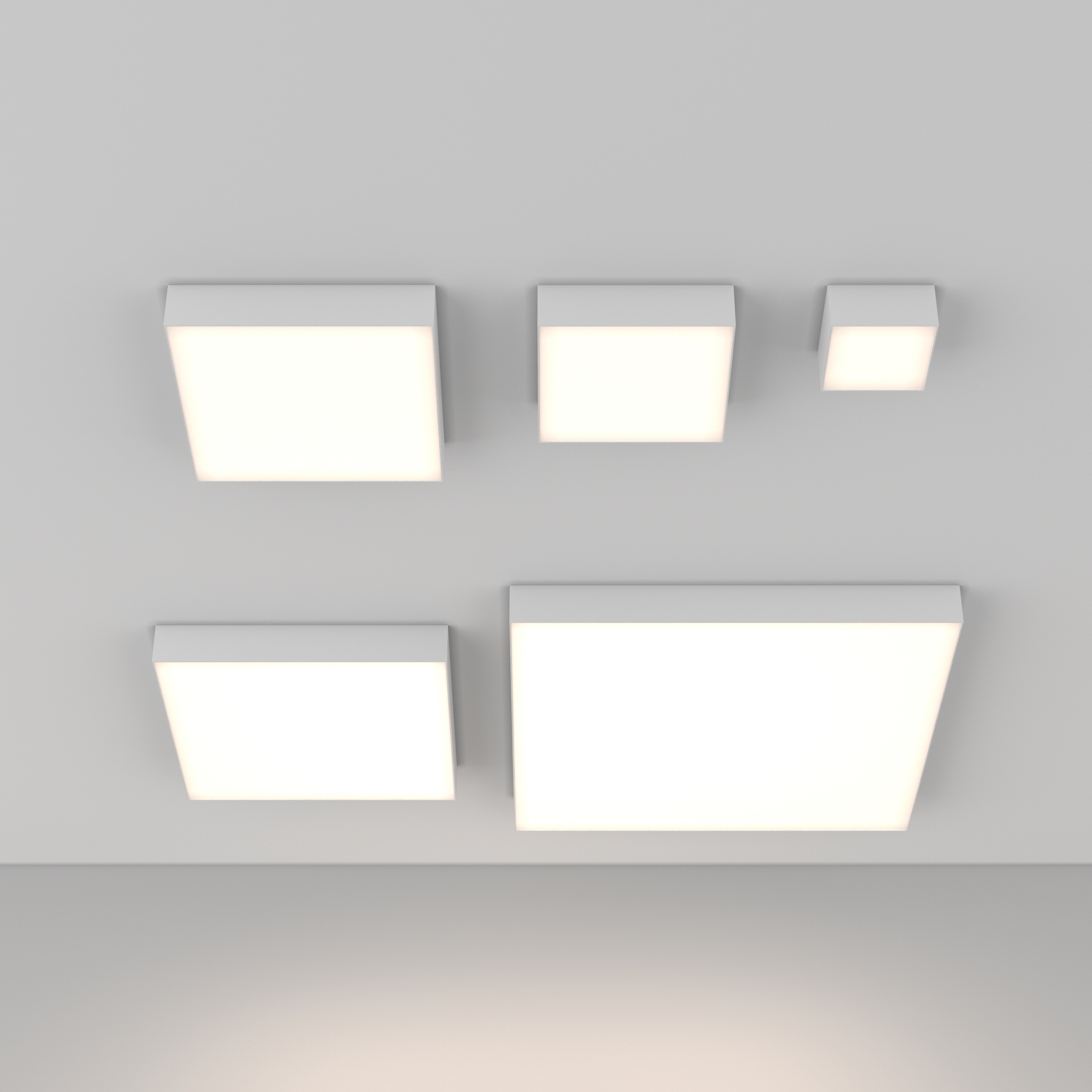 Потолочный светильник Maytoni ZON C032CL-12W4K-SQ-W, цвет белый - фото 4
