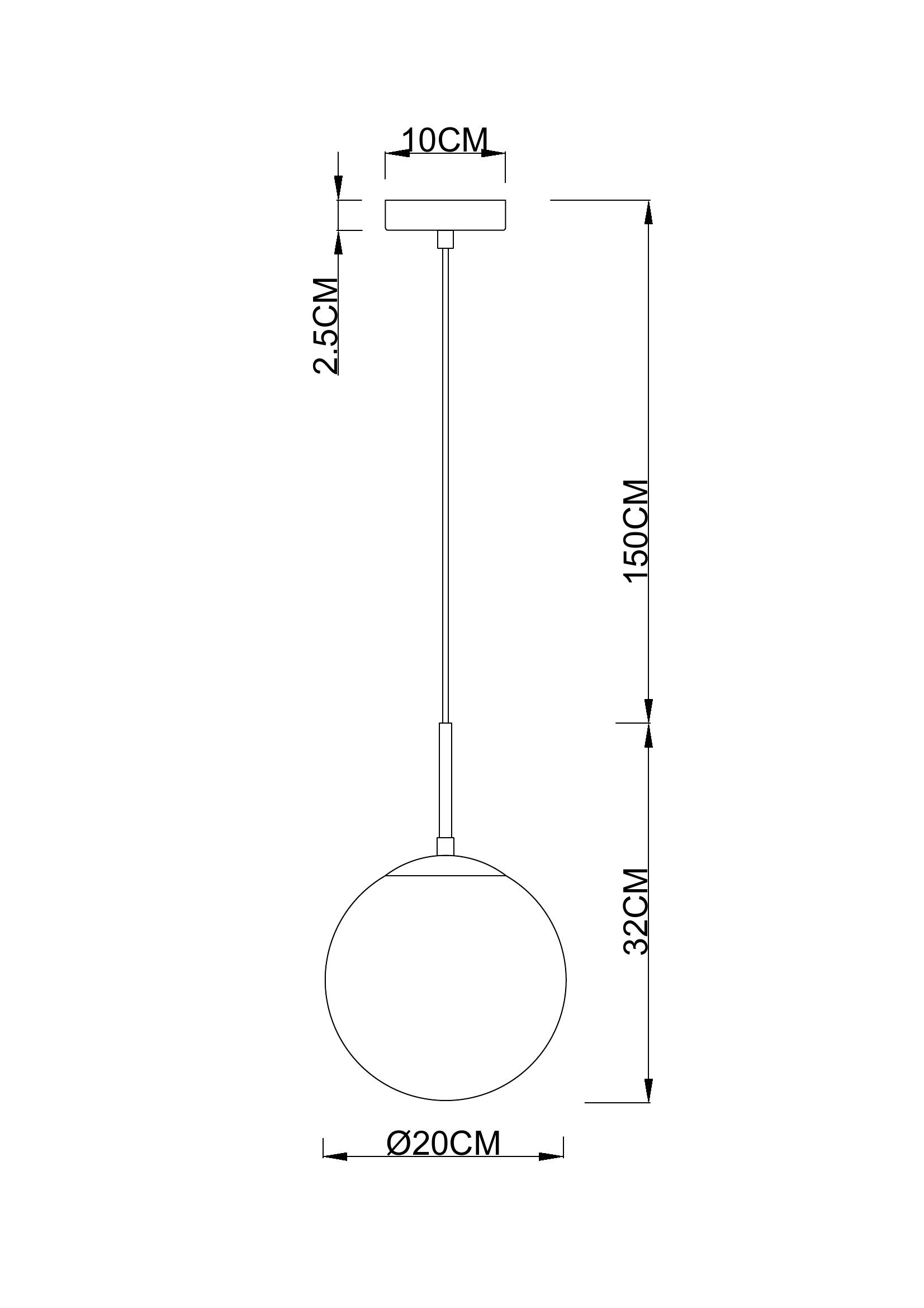 Подвесной светильник Arte Lamp VOLARE A1563SP-1BK, цвет чёрный - фото 2