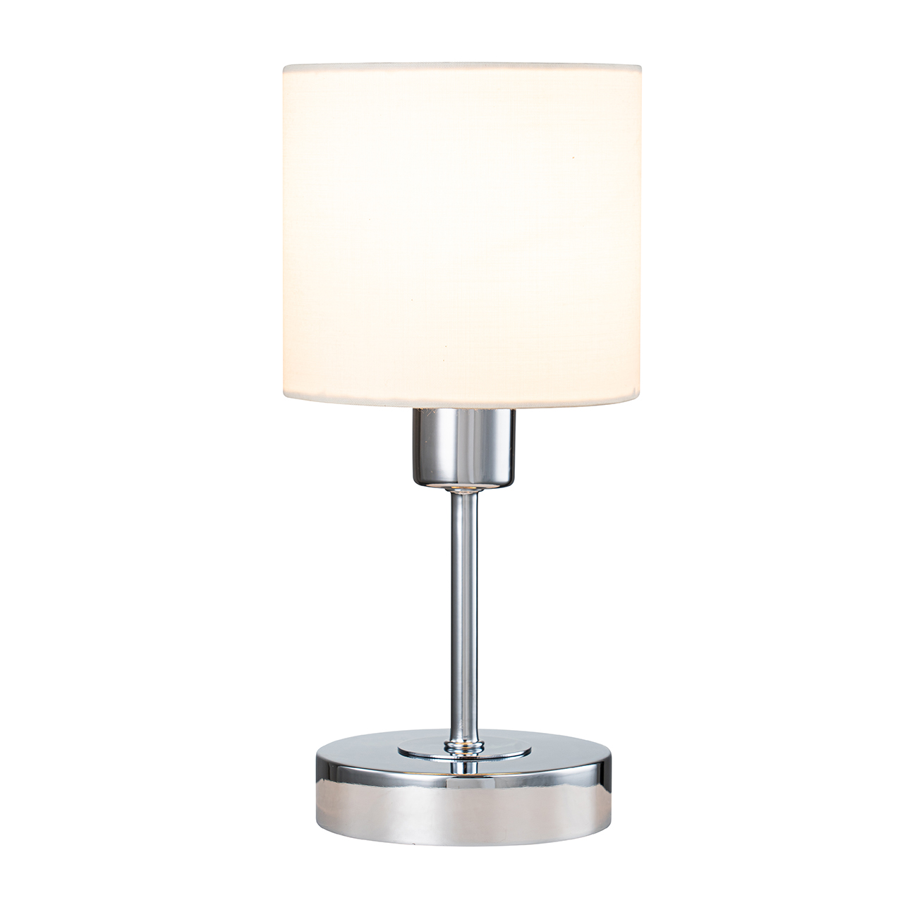 Декоративная настольная лампа Escada DENVER 1109/1 Chrome/Beige, цвет бежевый 1109/1 Chrome/Beige - фото 1