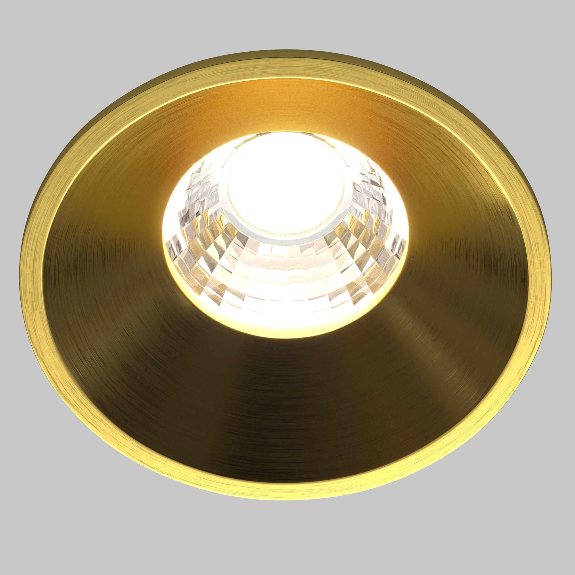 Точечный встраиваемый светильник Maytoni ROUND DL058-7W4K-BS, цвет латунь - фото 4