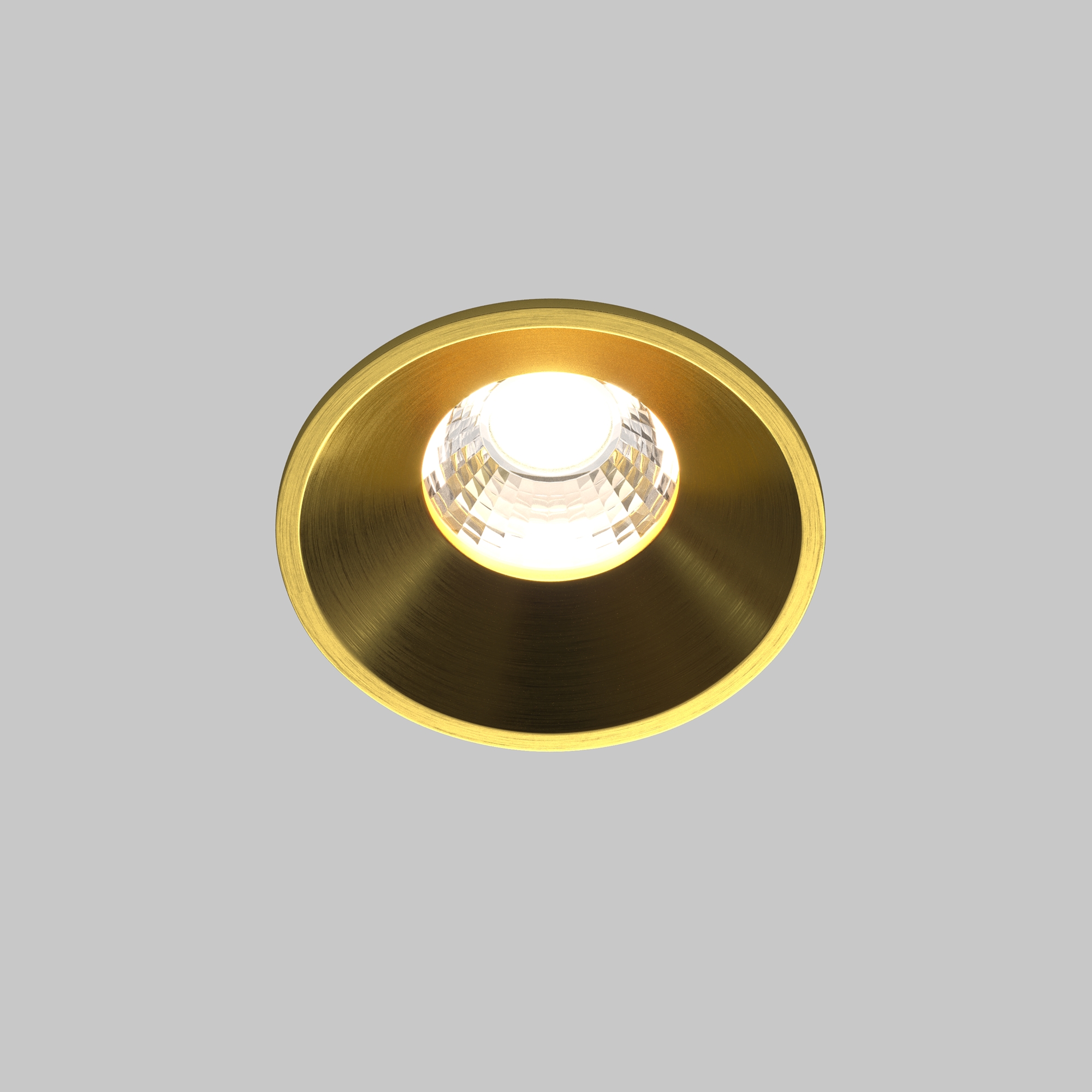 Точечный встраиваемый светильник Maytoni ROUND DL058-7W4K-BS, цвет латунь - фото 5