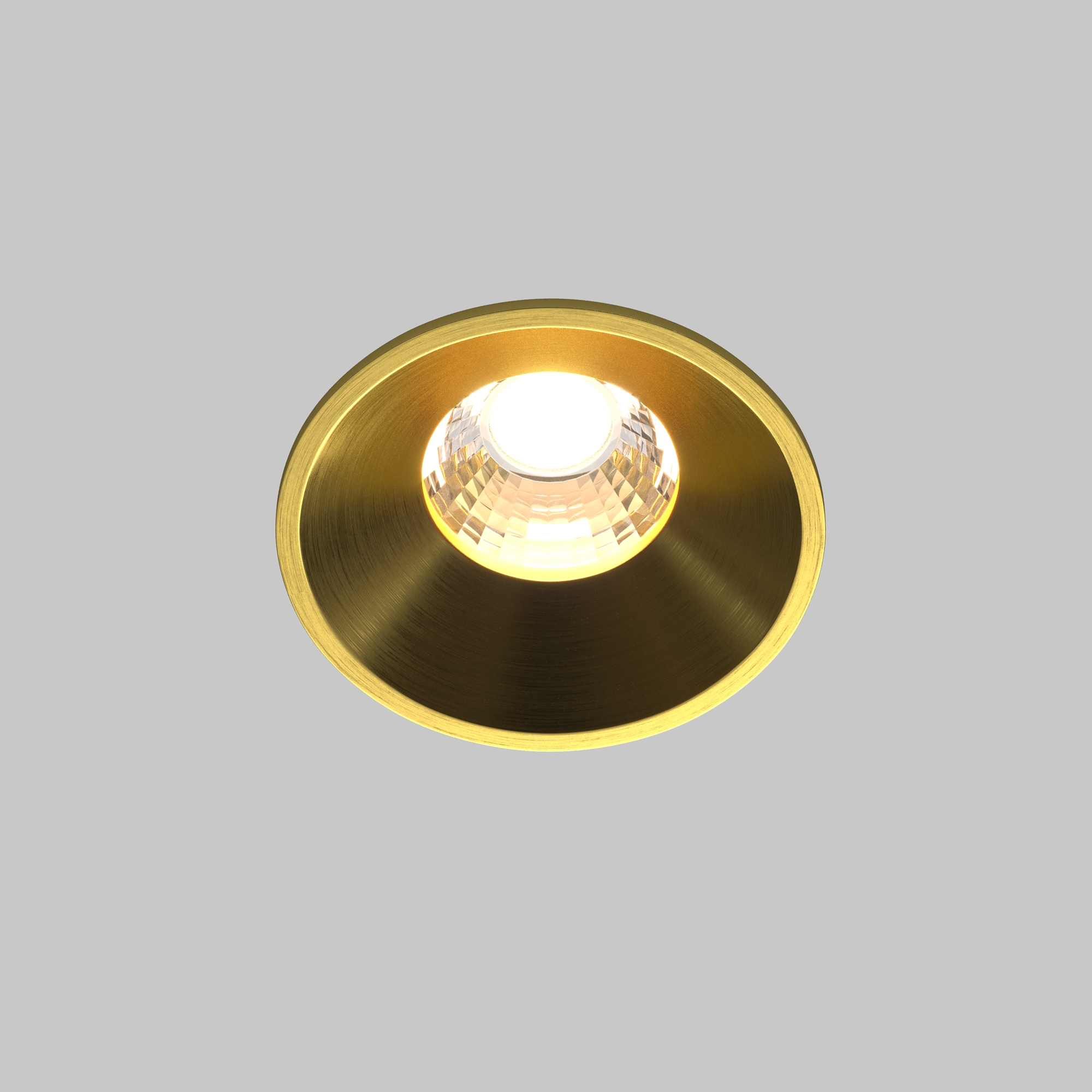 Точечный встраиваемый светильник Maytoni ROUND DL058-7W3K-BS, цвет латунь - фото 4