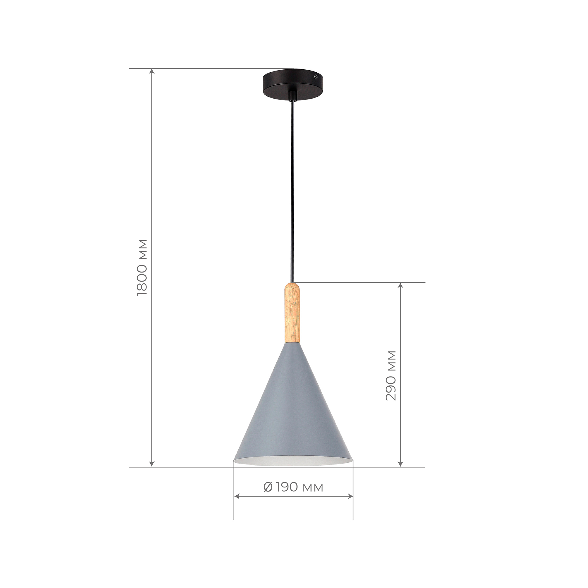 Подвесной светильник Evoluce ARKET SLE1255-423-01, цвет серый - фото 3