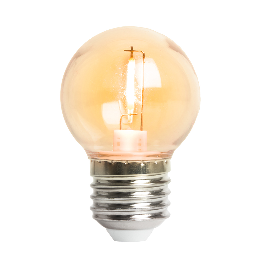Светодиодная лампа Feron LB-383 Шар 2W 160Lm Оранжевый E27 48932 - фото 1