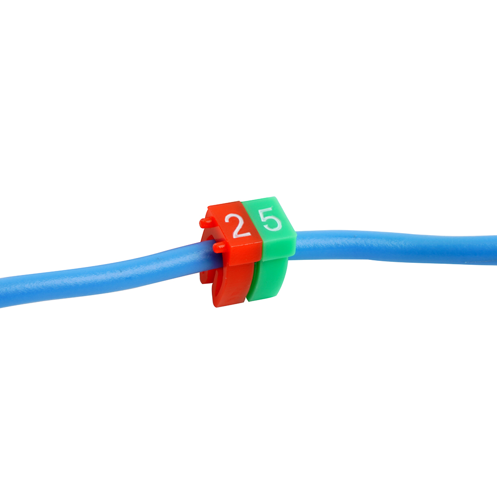 Комплект маркеров кабельных (10x10шт) Stekker 49397, цвет разноцветный - фото 4