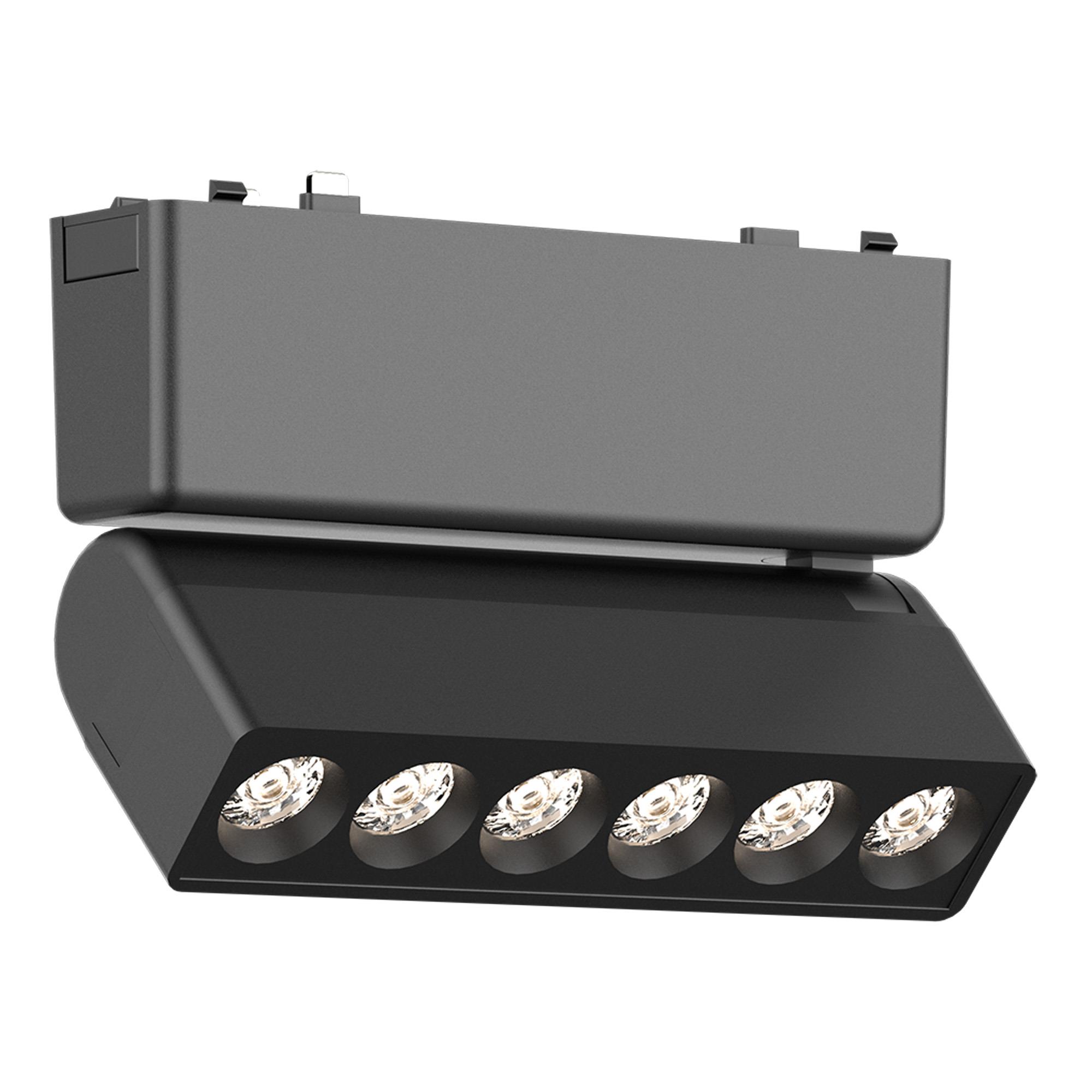 Магнитный трековый светильник ST Luce SKYFLAT ST675.446.06, цвет чёрный;матовый - фото 1