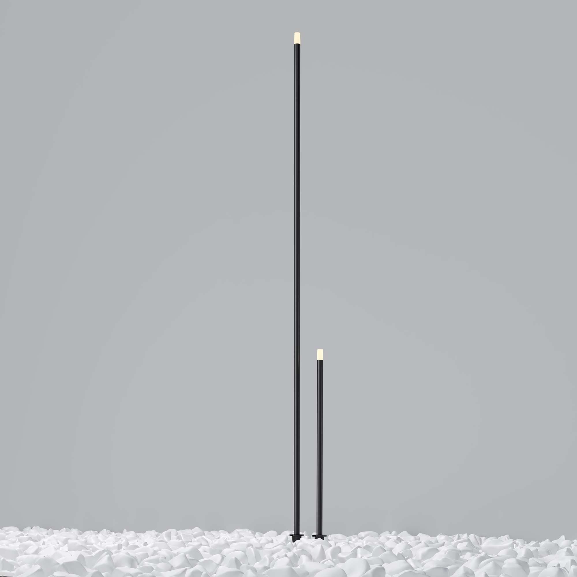 Грунтовый светильник Maytoni SPEAR O441FL-L1GF3K1, цвет серый - фото 5
