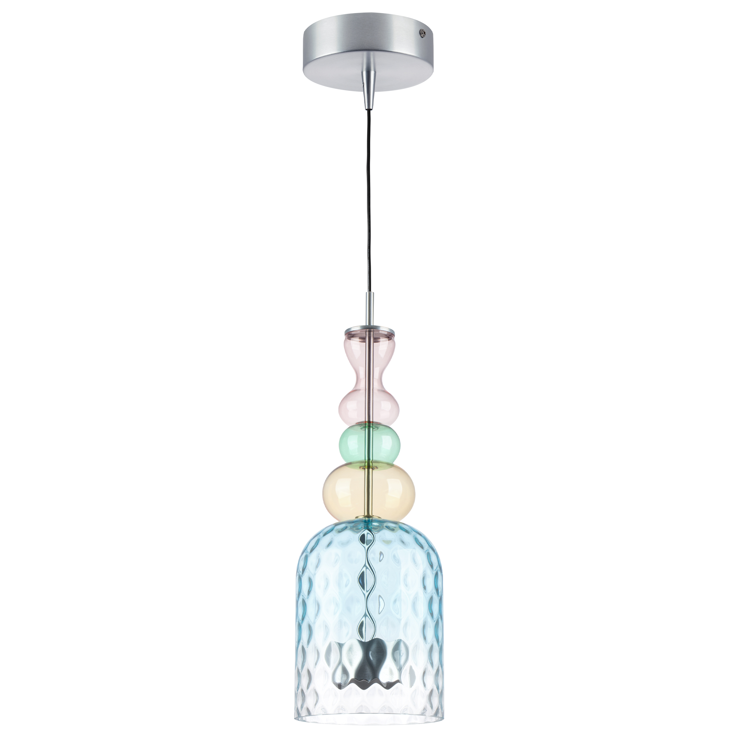 Подвесной светильник Lightstar BELLE 814002, цвет янтарный;розовый;голубой;зелёный - фото 1