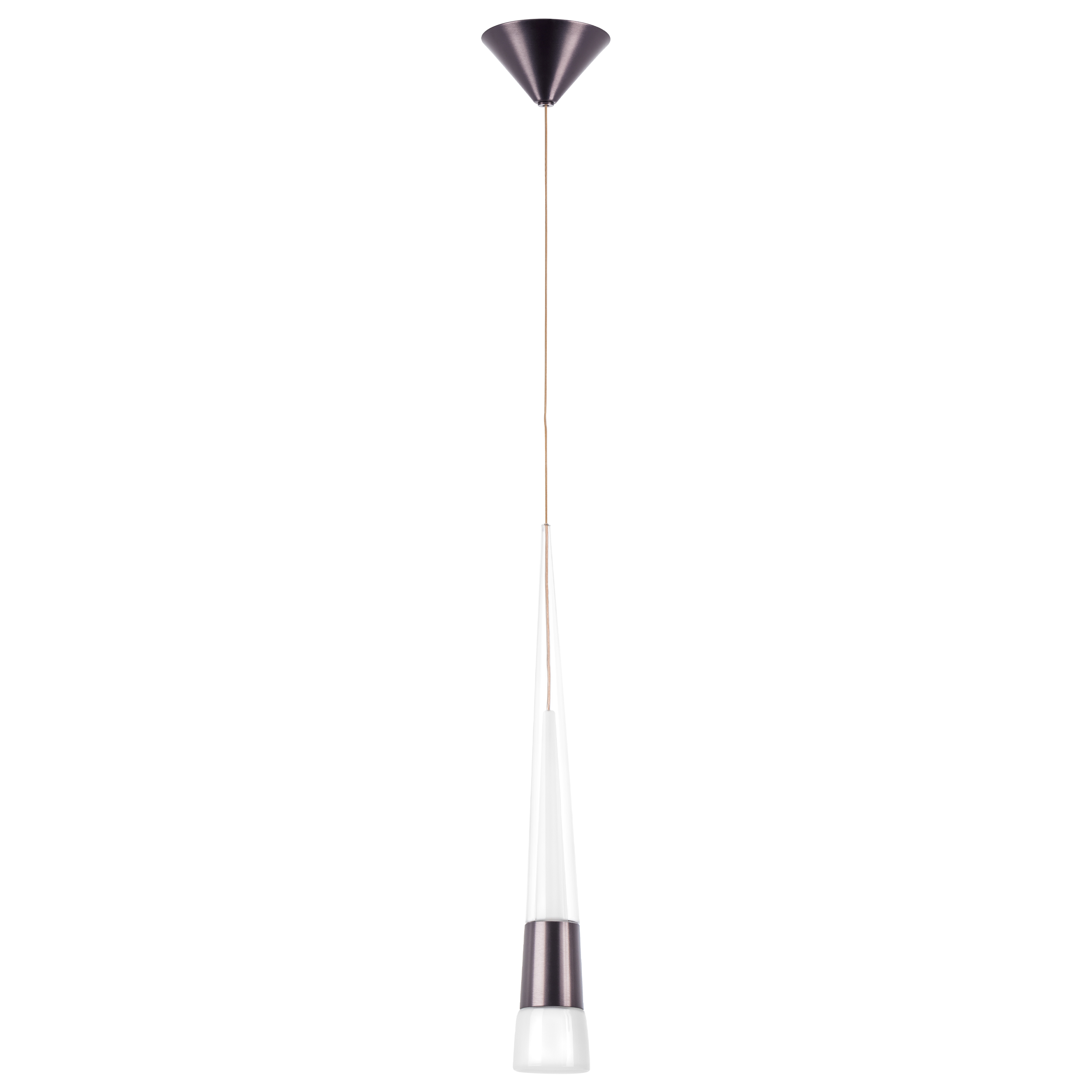Подвесной светильник Lightstar CONE 757011, цвет коричневый;прозрачный;матовый - фото 1