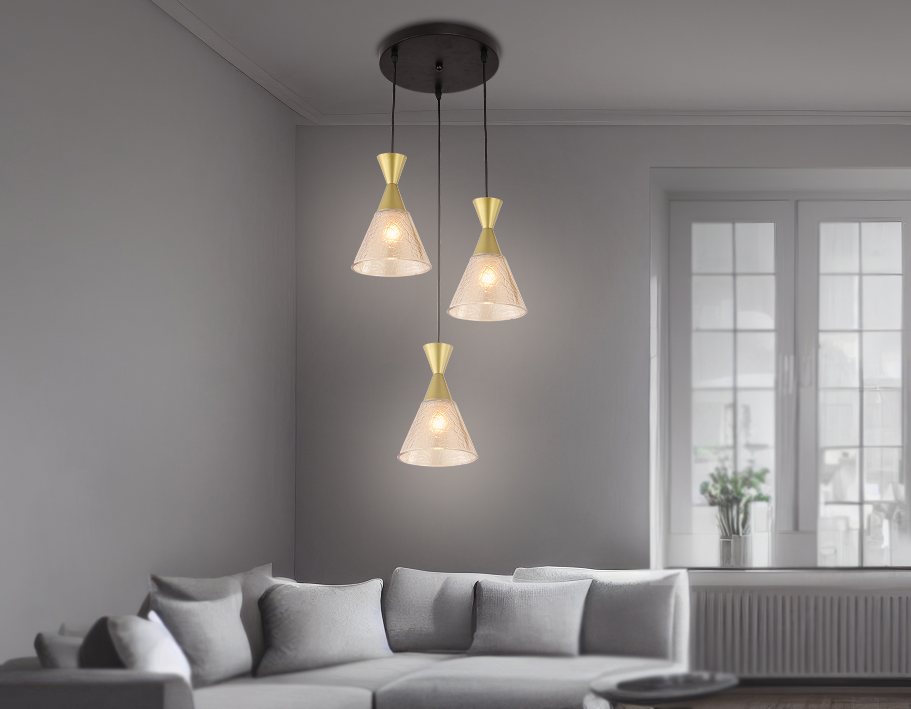 Подвесной светильник Ambrella light MODERN TR3175, цвет янтарный - фото 8