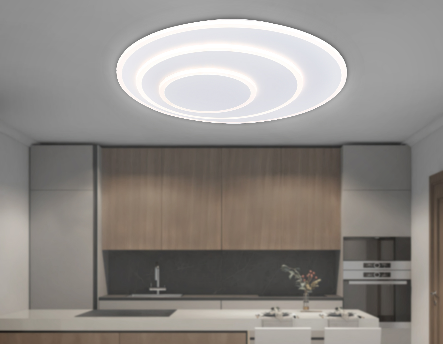 Потолочный светильник Ambrella light DISK FA7707, цвет белый;матовый - фото 6