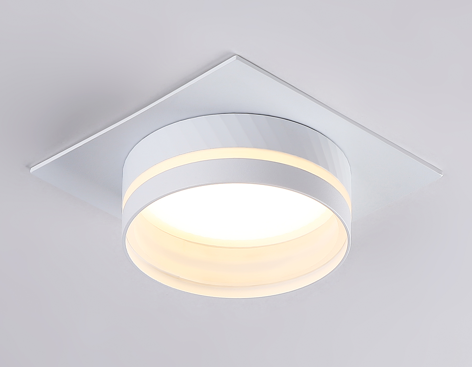 Точечный встраиваемый светильник Ambrella light GX53 ACRYLIC TECH TN5221, цвет белый;матовый - фото 3