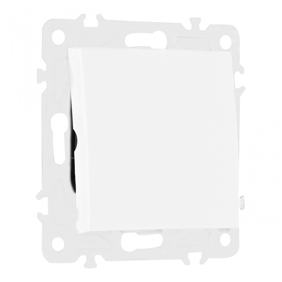 Выключатель одноклавишный проходной Arte Milano 206.32-1.white, цвет белый