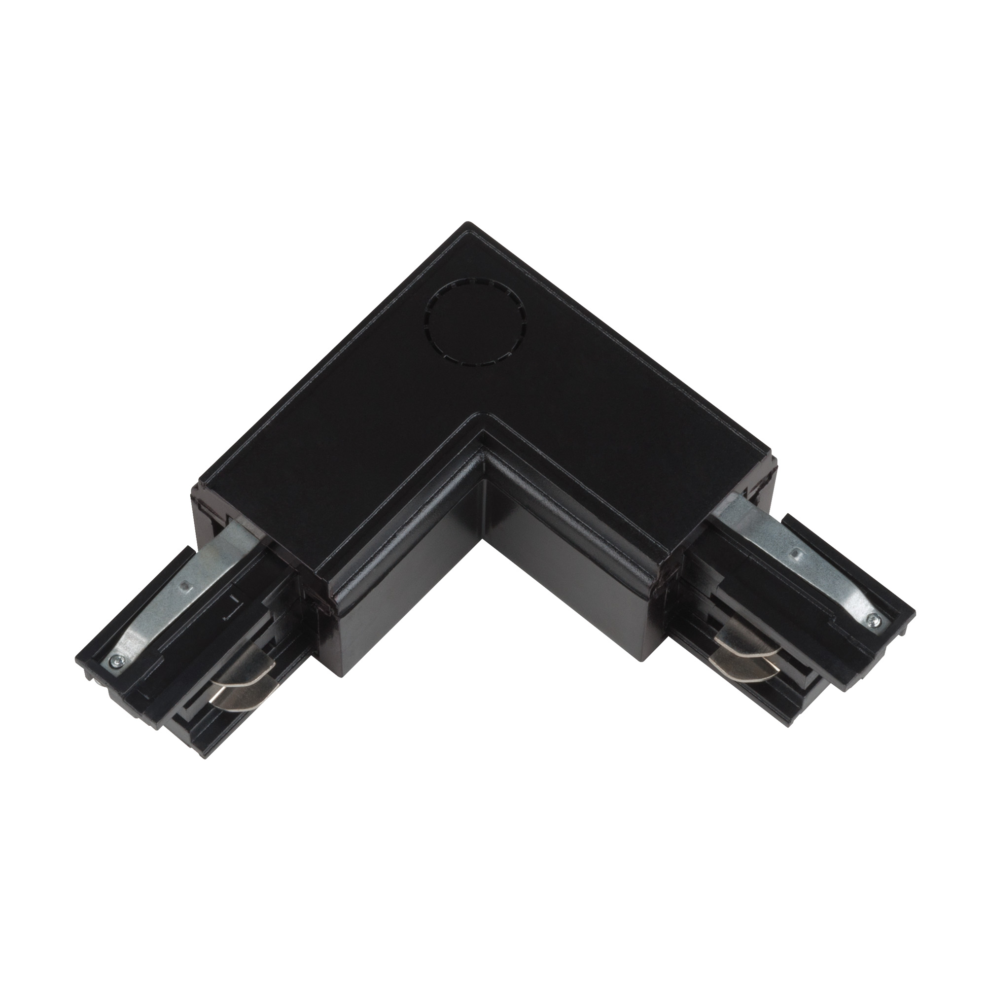 Коннектор L-образный для шинопровода Uniel 09763, цвет чёрный