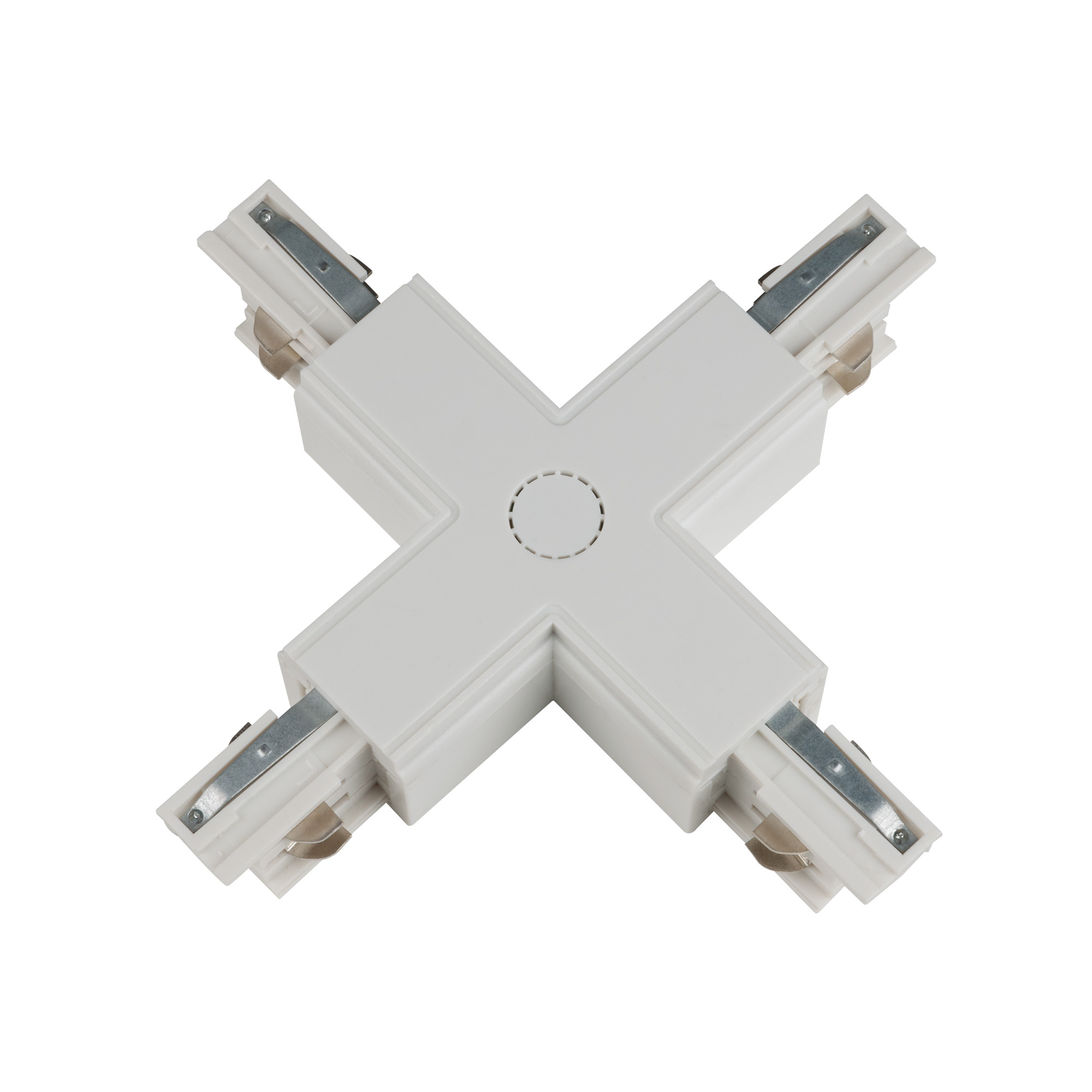 Коннектор X-образный для шинопровода Uniel 09747, цвет белый