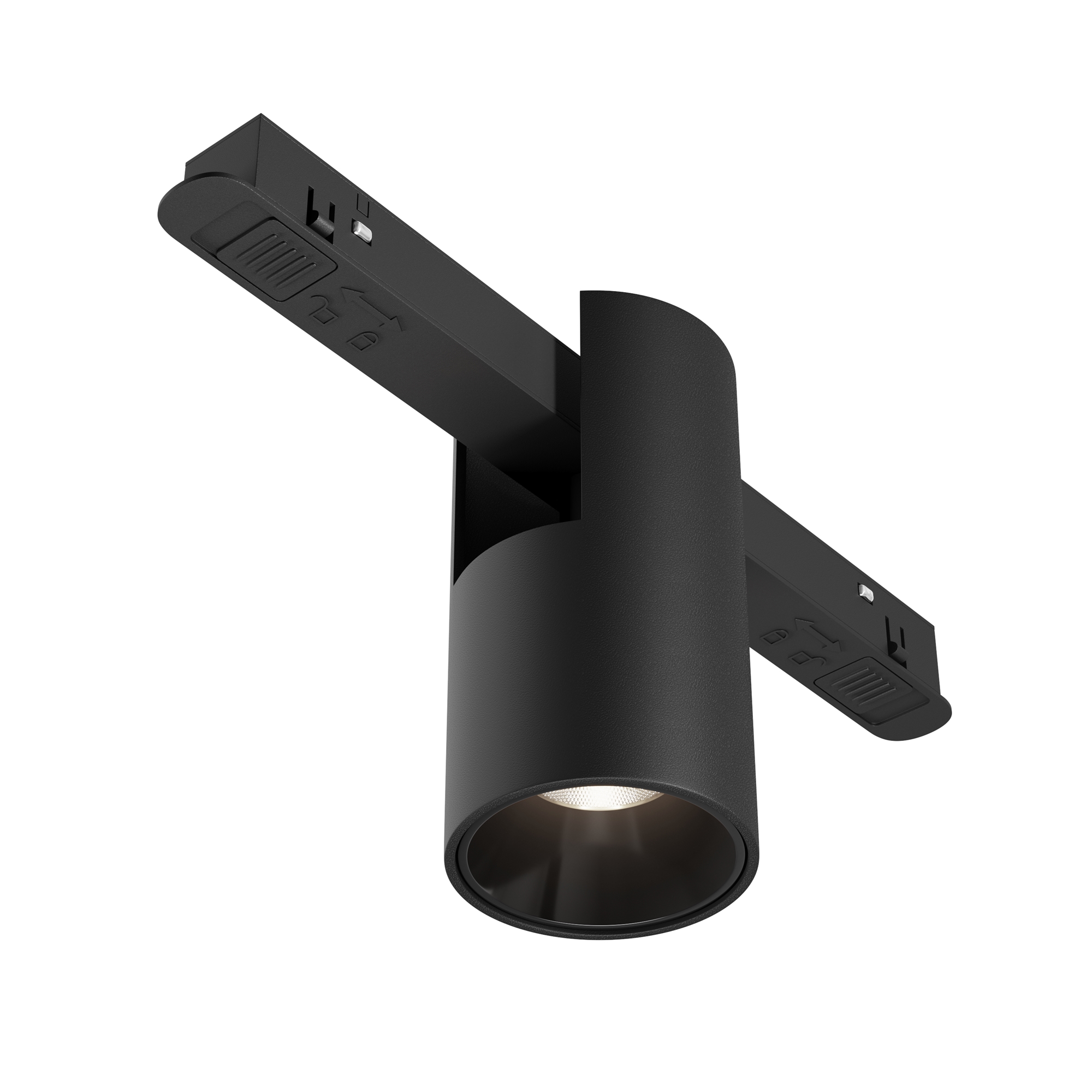Магнитный трековый светильник Maytoni ALFA TR122-2-7W4K-B, цвет чёрный - фото 1