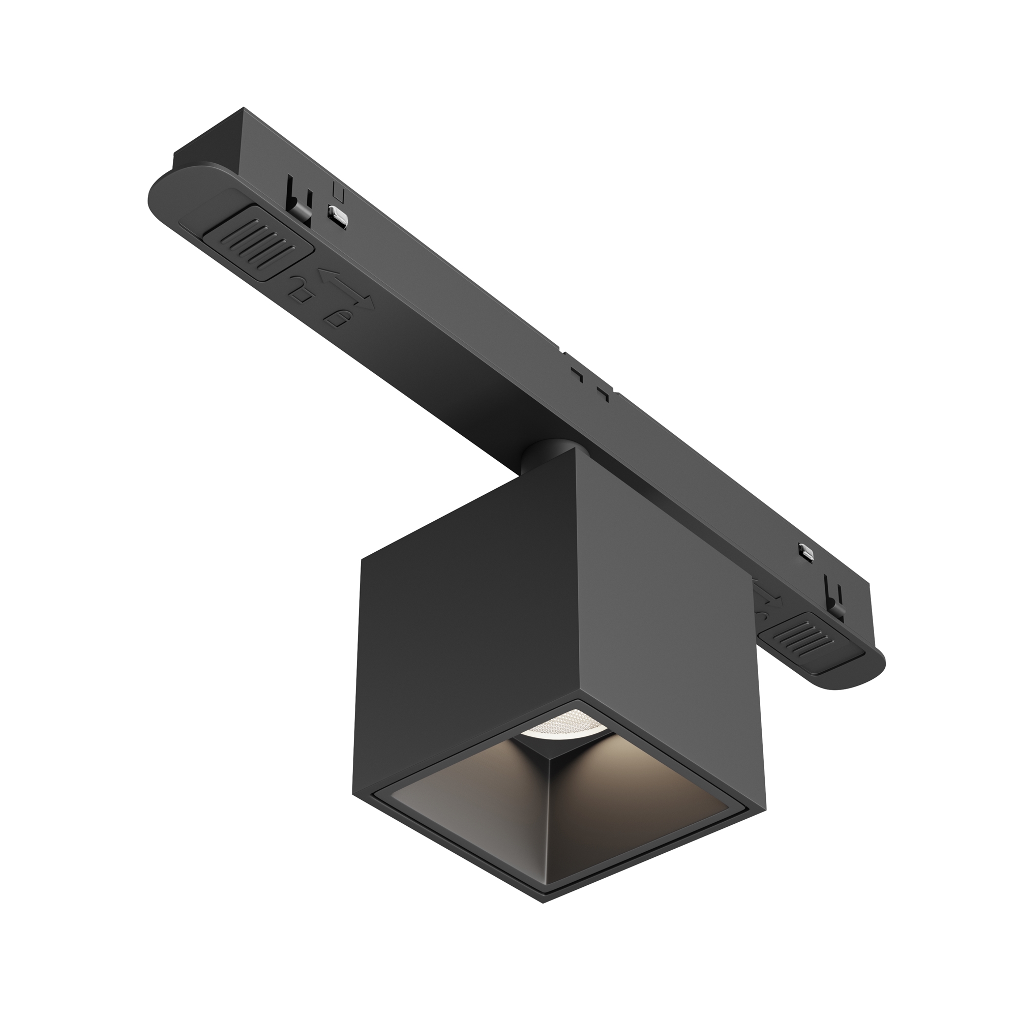Магнитный трековый светильник Maytoni ALFA S TR133-2-7W4K-B, цвет чёрный - фото 1