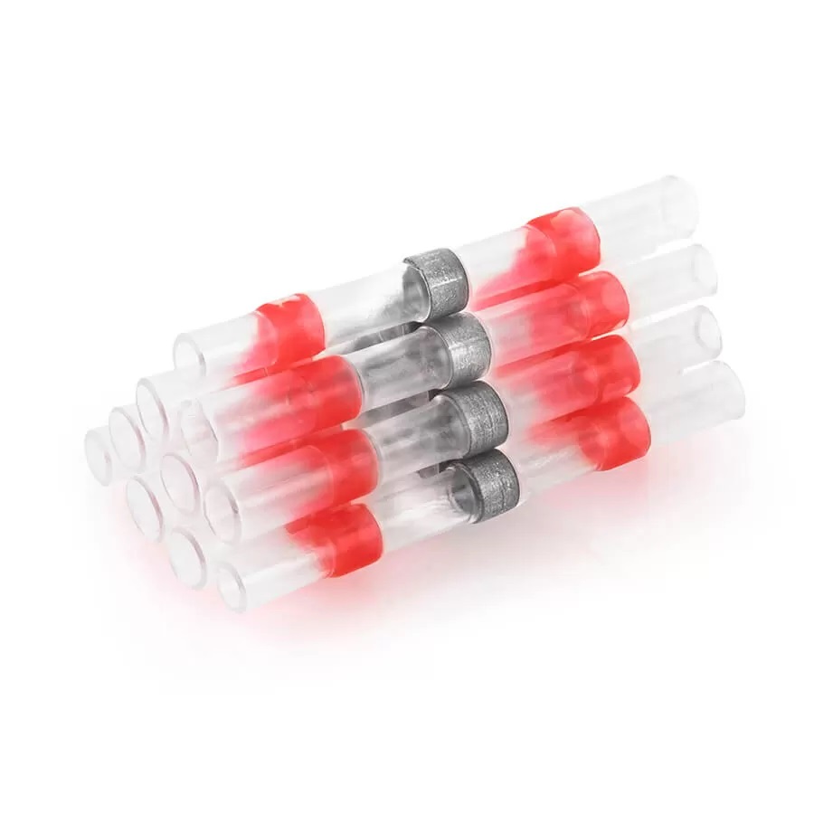 Комплект гильз соединительных изолированных (100шт) Stekker LD302-05-15 49157, цвет красный;прозрачный - фото 2