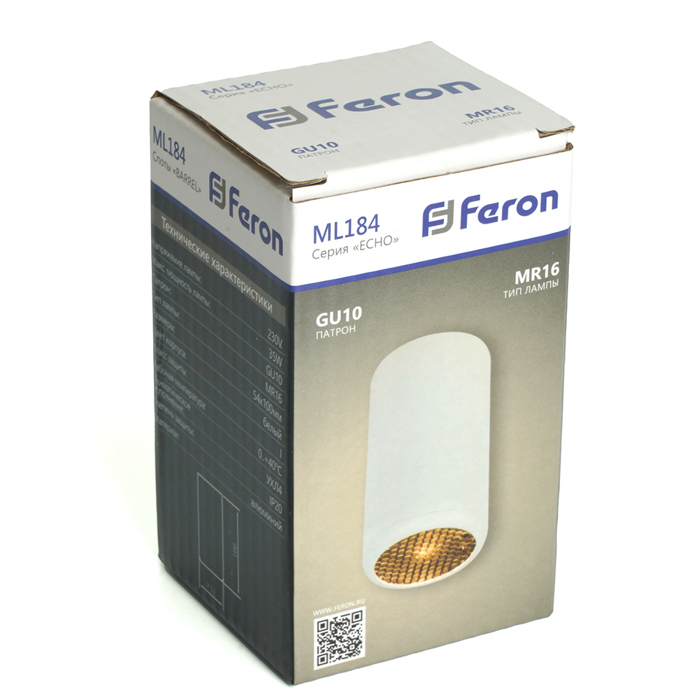 Точечный накладной светильник Feron 48393, цвет белый - фото 8