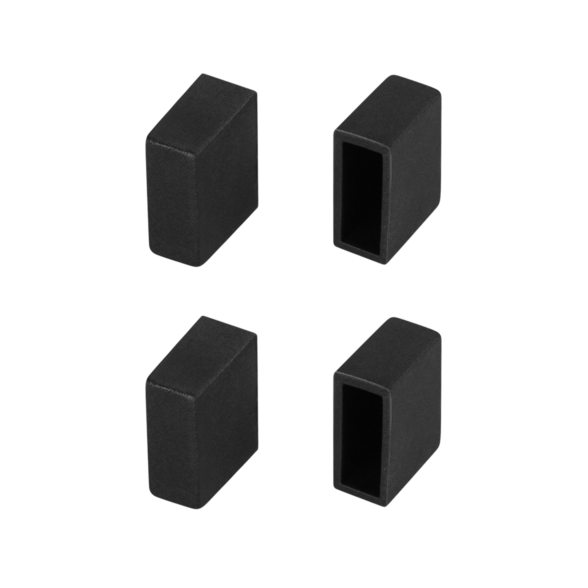 Комплект заглушек для профиля (4шт) WPH-FLEX-0612-SIDE BLACK Arlight 045908
