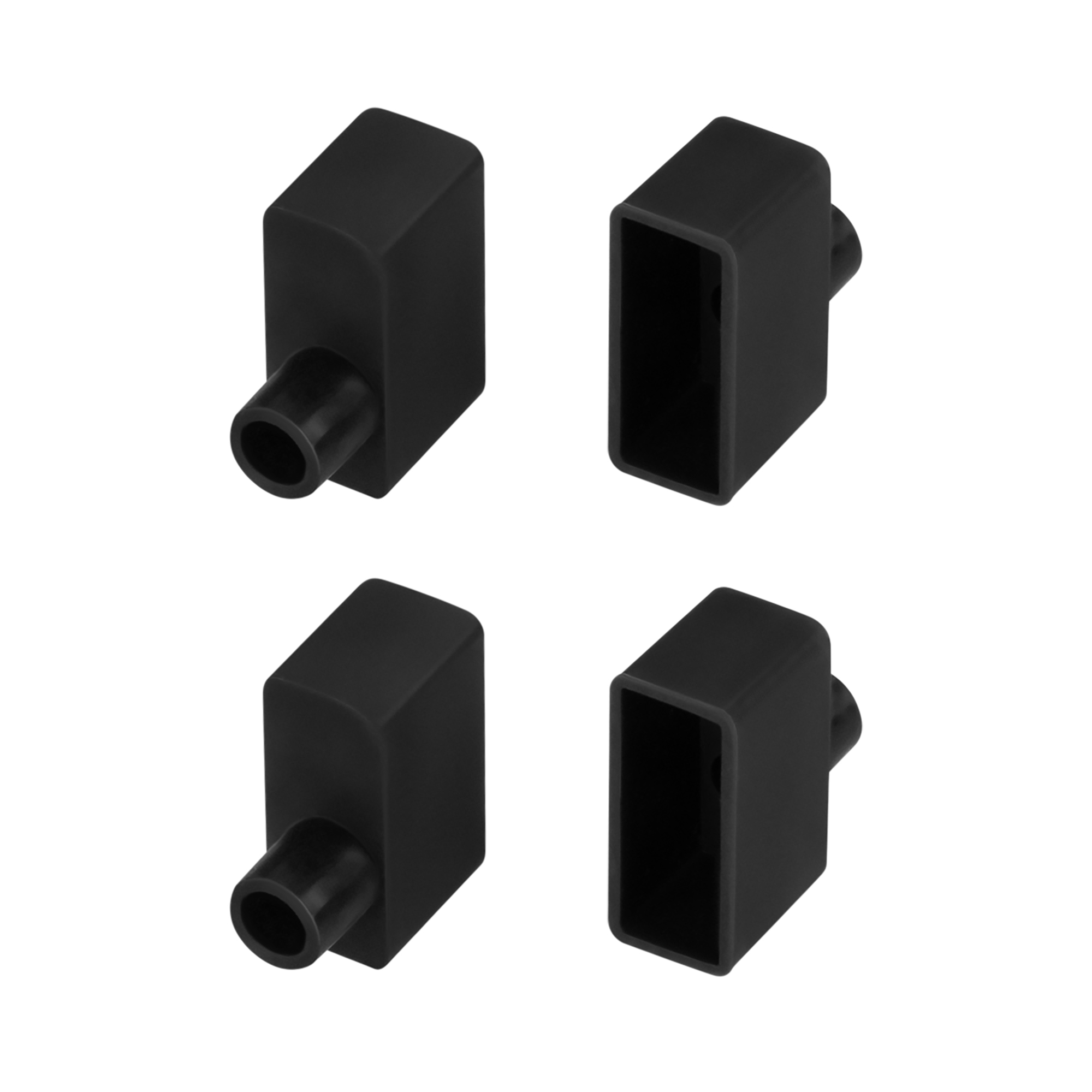 Комплект заглушек для профиля (4шт) WPH-FLEX-0616-SIDE BLACK Arlight 045880