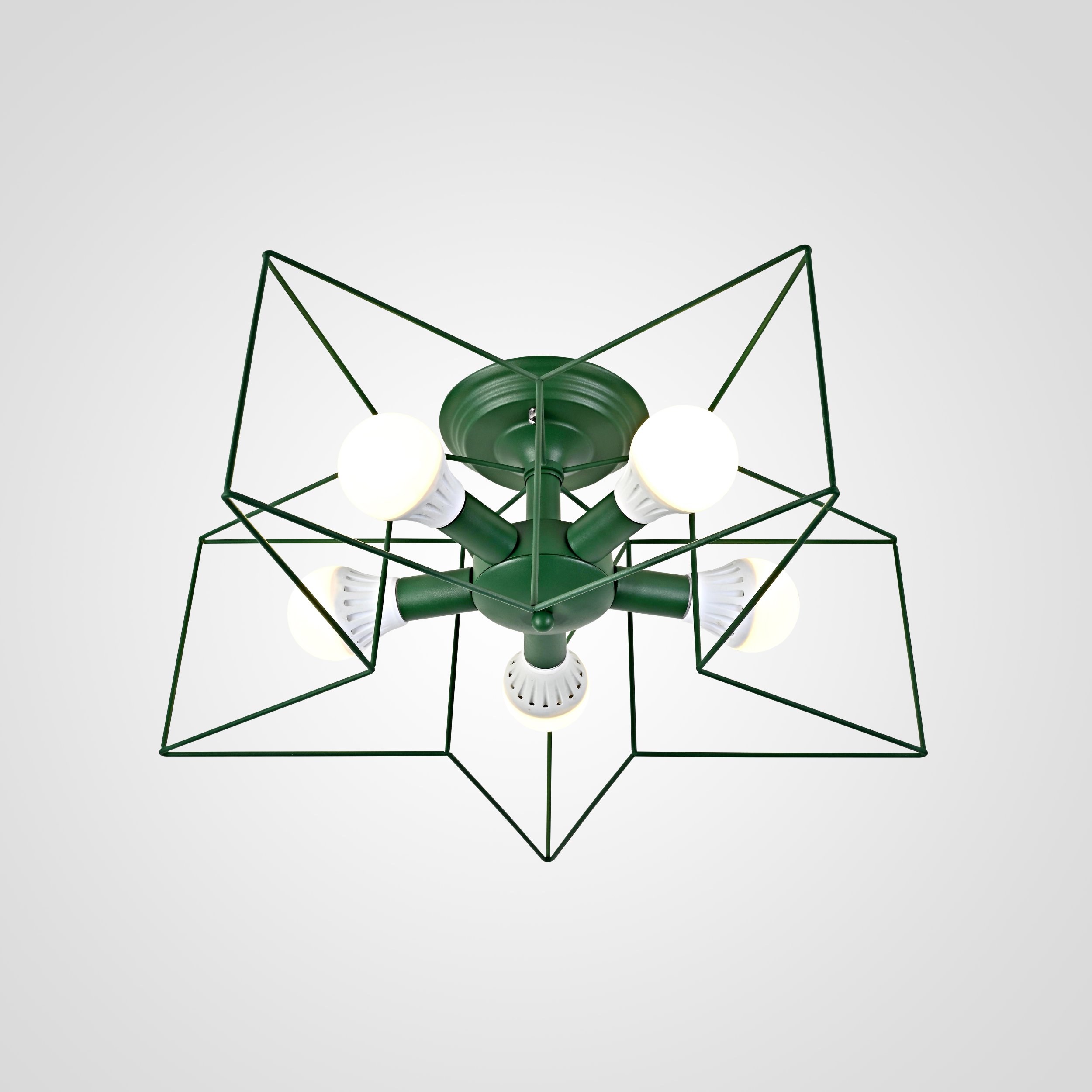 Потолочная люстра Imperiumloft ASTERI01 178357-26, цвет зелёный - фото 1