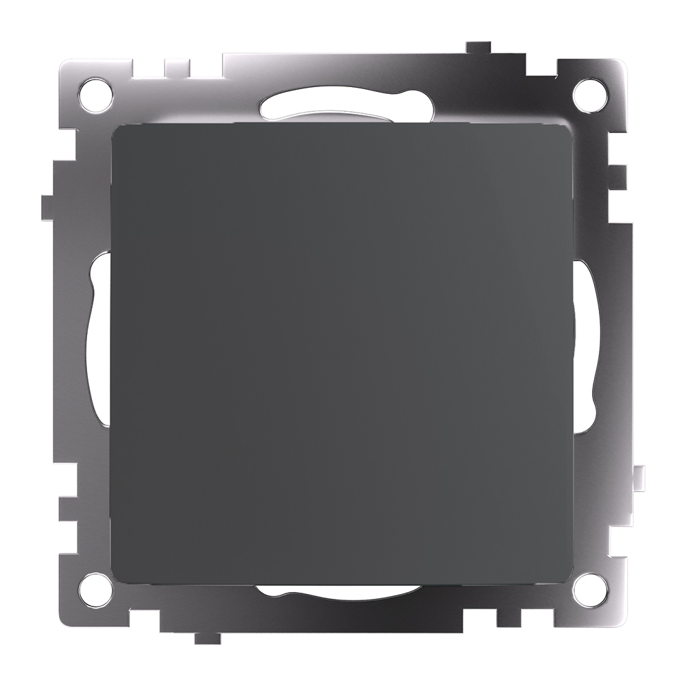 Выключатель одноклавишный Stekker GLS10-7105-06 49412, цвет чёрный