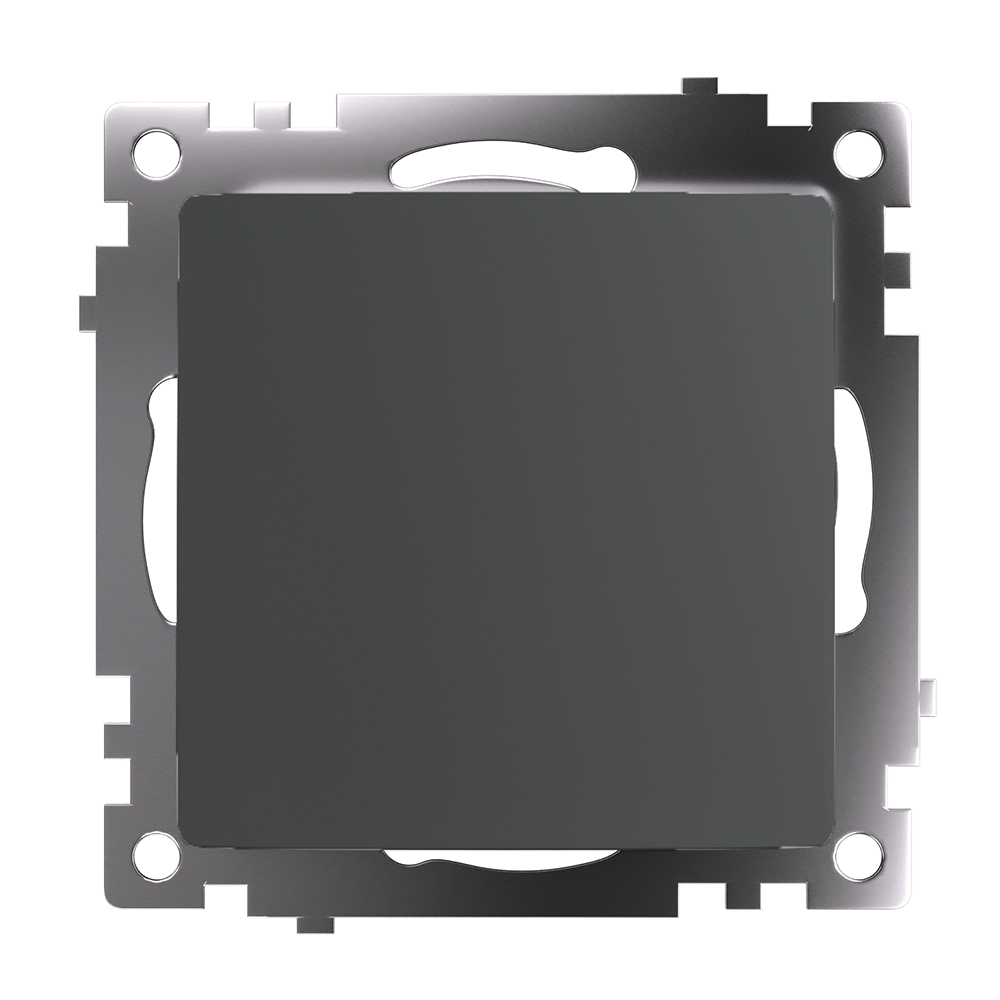Выключатель одноклавишный Stekker GLS10-7110-06 49416, цвет чёрный