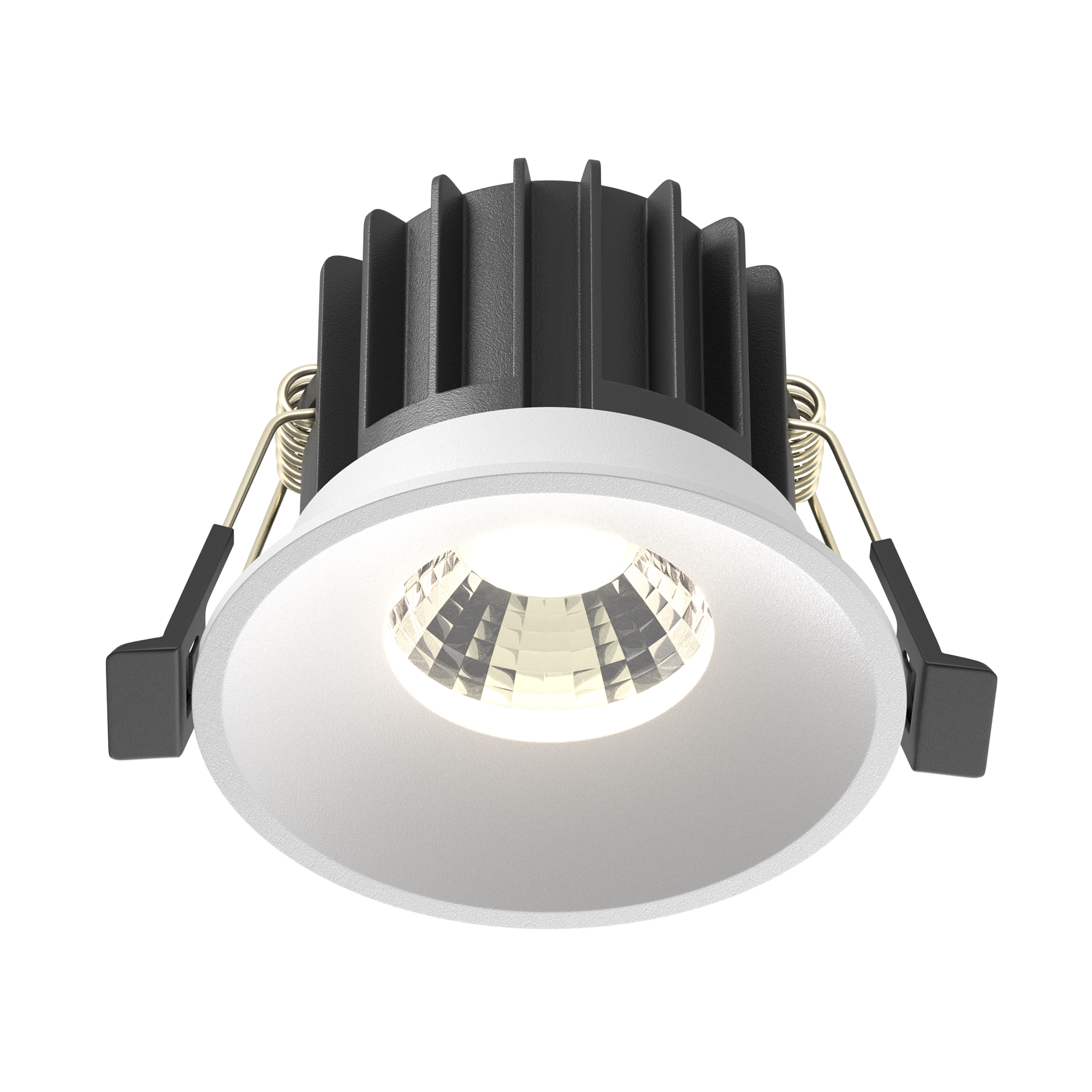 Точечный встраиваемый светильник Maytoni ROUND DL058-12W-DTW-W, цвет белый