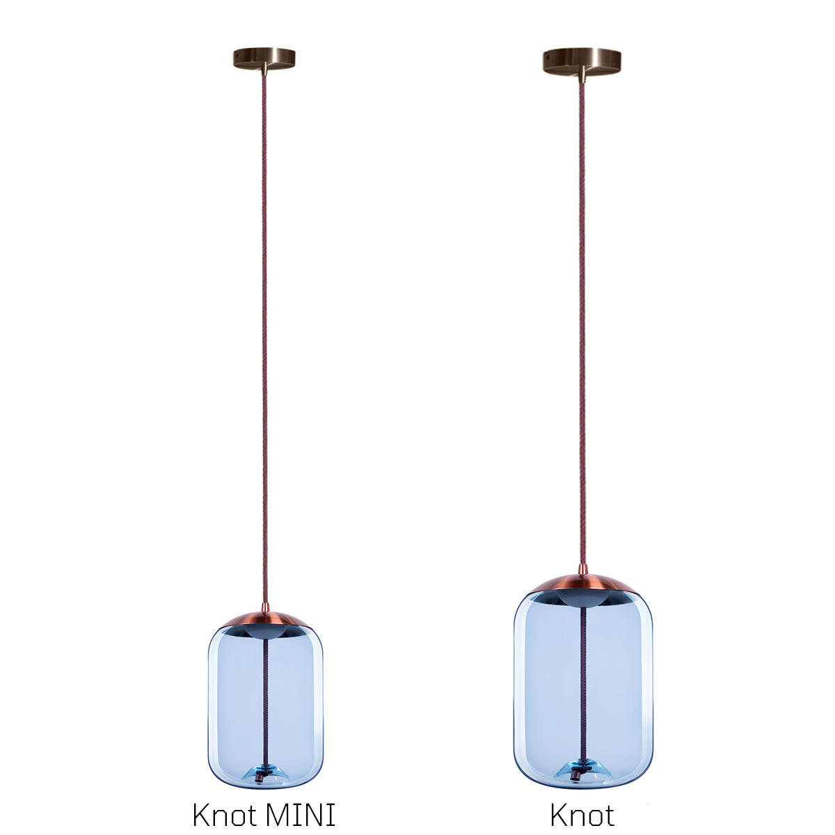 Подвесной светильник Loft It KNOT 8133-C mini, цвет голубой - фото 4