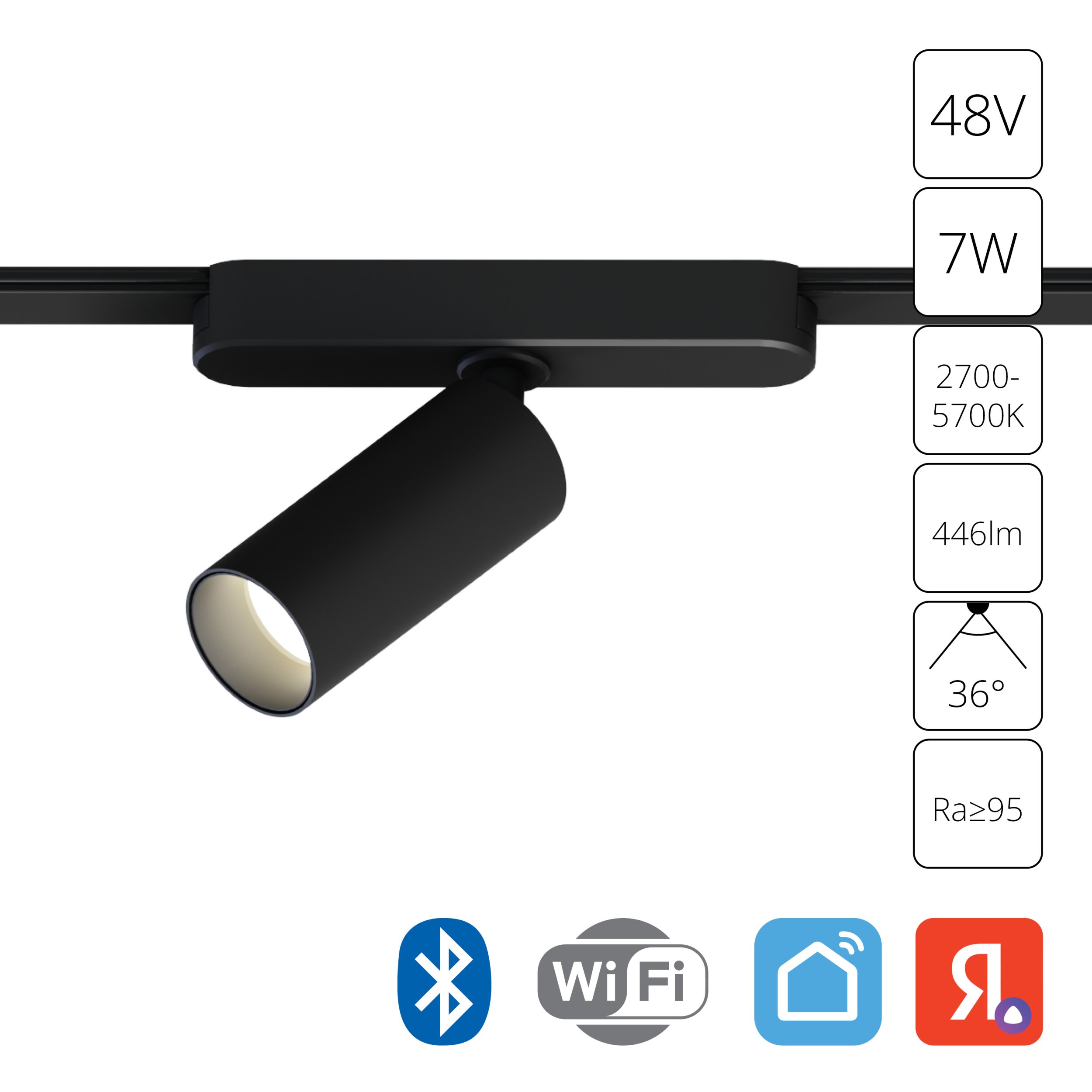 Светильник для магнитной трековой системы A2956PL-1BK