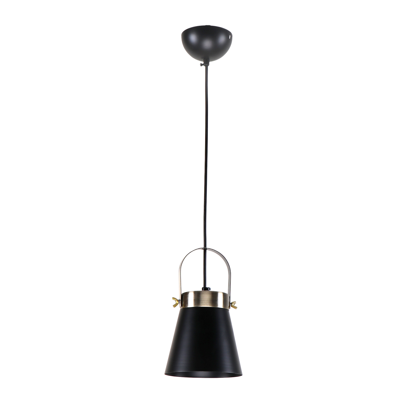 Подвесной светильник Imex MD.3607-1-P BK+AB, цвет чёрный;бронза