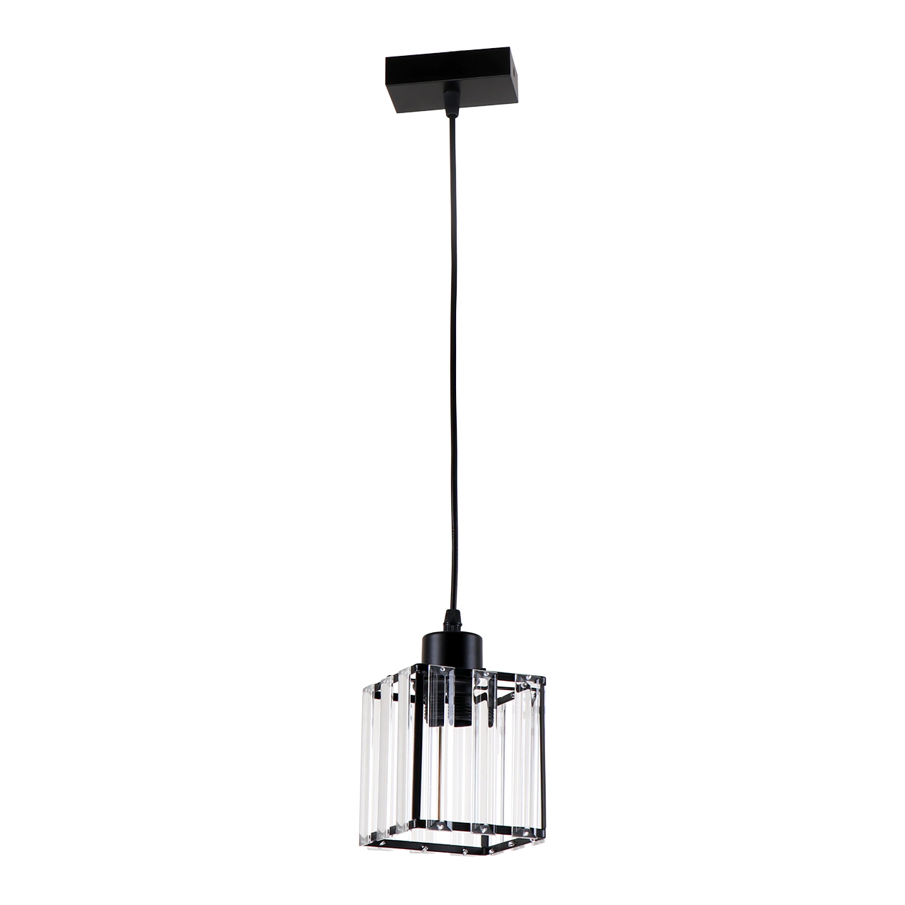 Подвесной светильник Imex MD.3728-1-P BK, цвет прозрачный;чёрный - фото 1