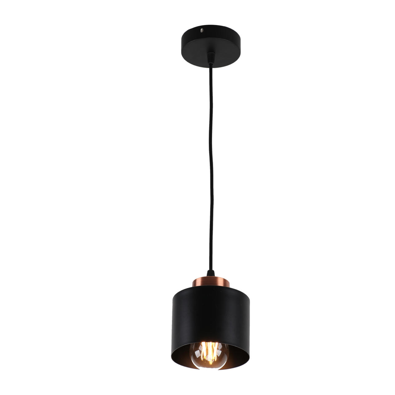 Подвесной светильник Imex MD.8824-1-P BK+AB, цвет чёрный;бронза