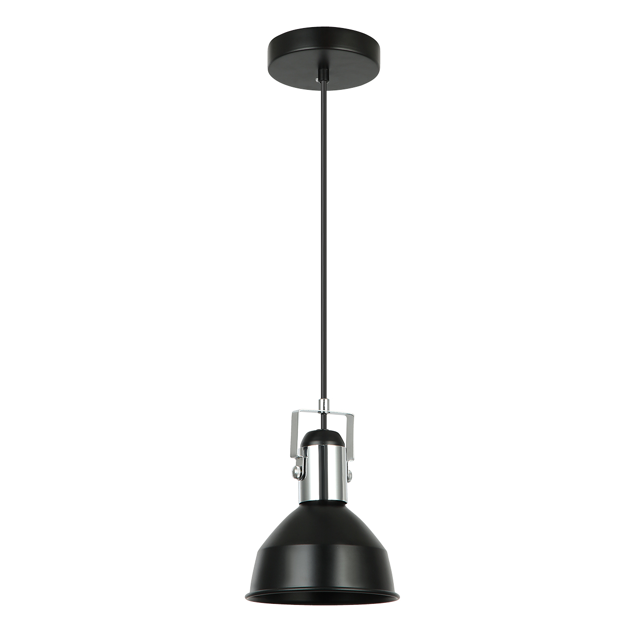 Подвесной светильник Imex MD.0324-1-P BK+CH, цвет хром;чёрный