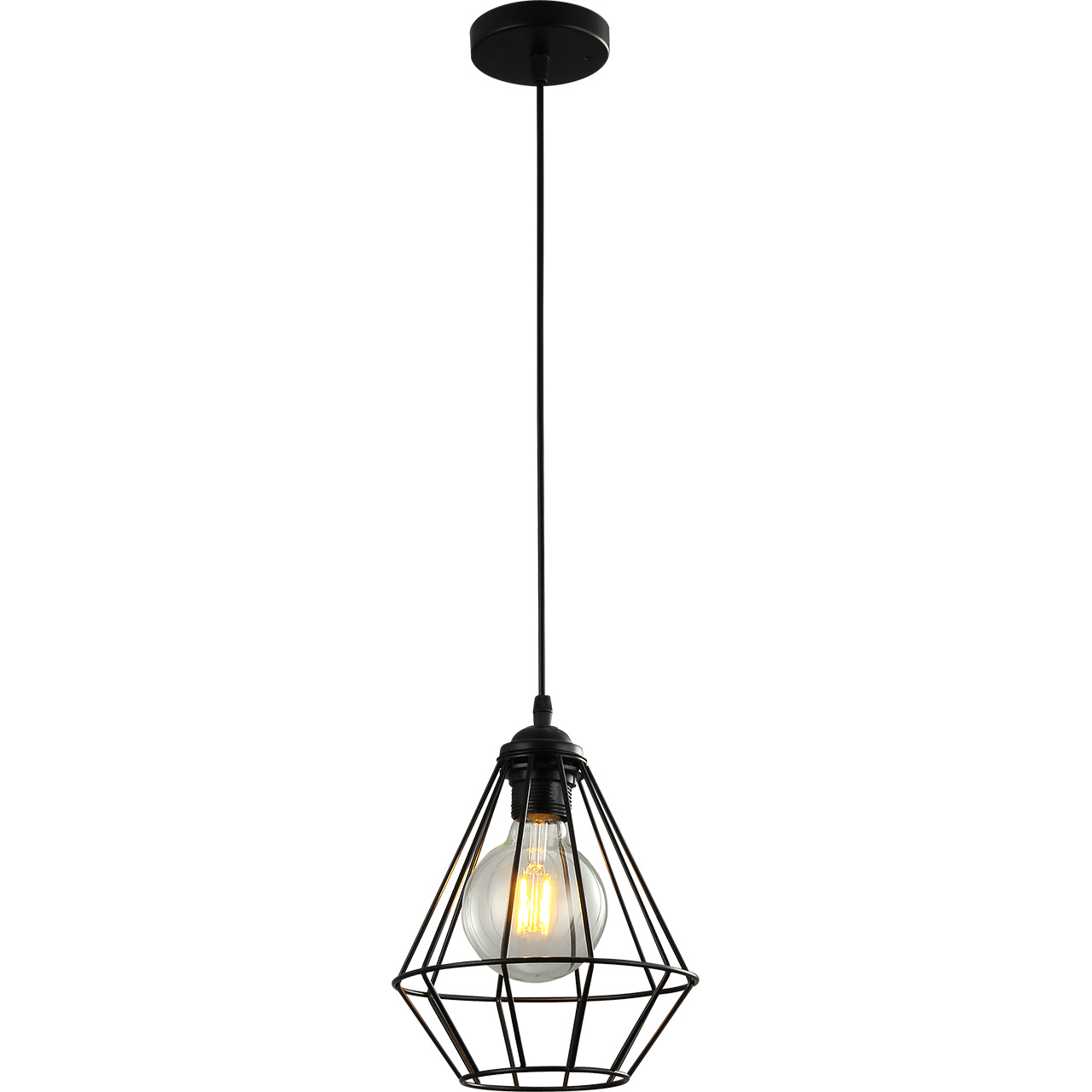 Подвесной светильник Imex MD.1704-1-P BK, цвет чёрный - фото 1